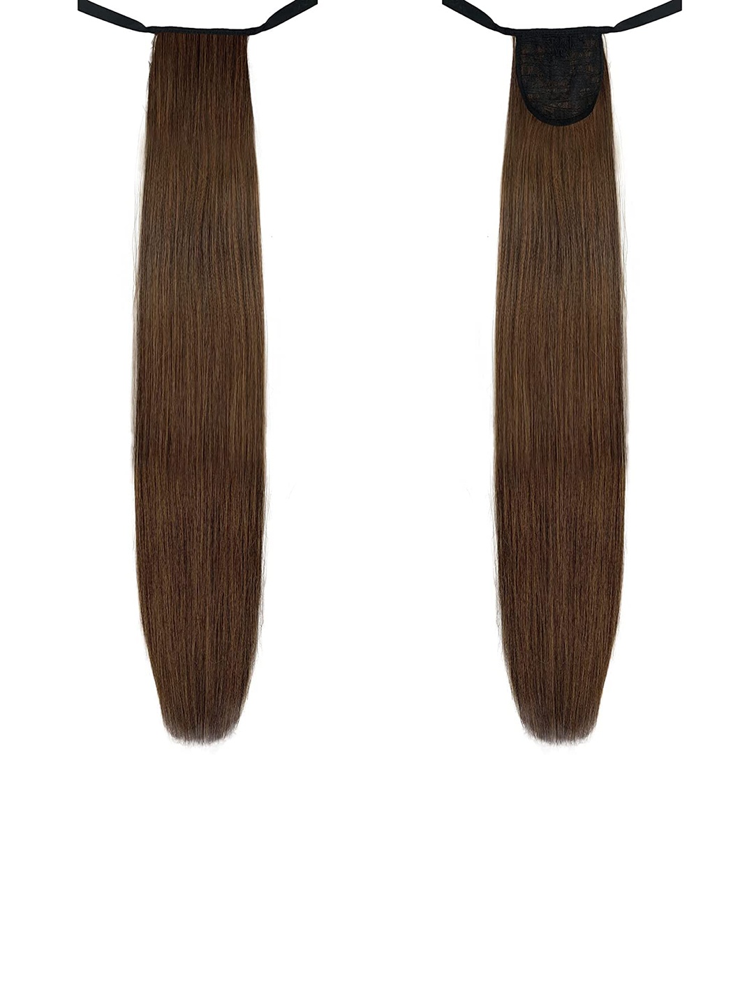 

CHANDERKASH Long Straight Wrap Around Ribbon Ponytail Extension, Brown