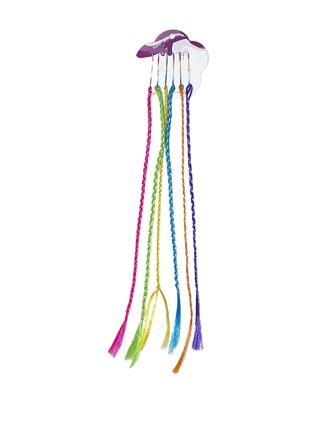 

CHANDERKASH Set of 12 Coloured Hair Extensions - Multicolored, Multi