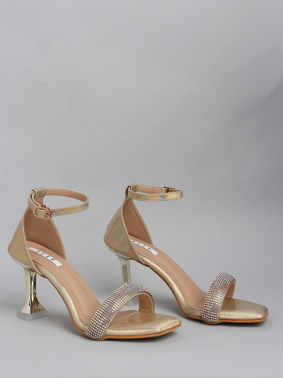 

ELLE Embellished Heels, Gold