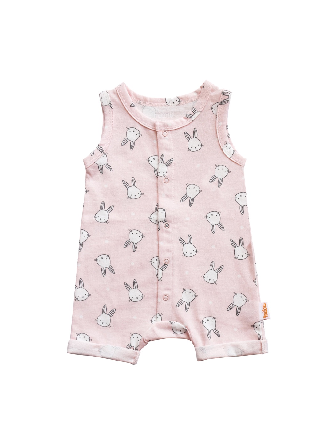 

milou Infant Kids Printed Pure Cotton Romper, Pink