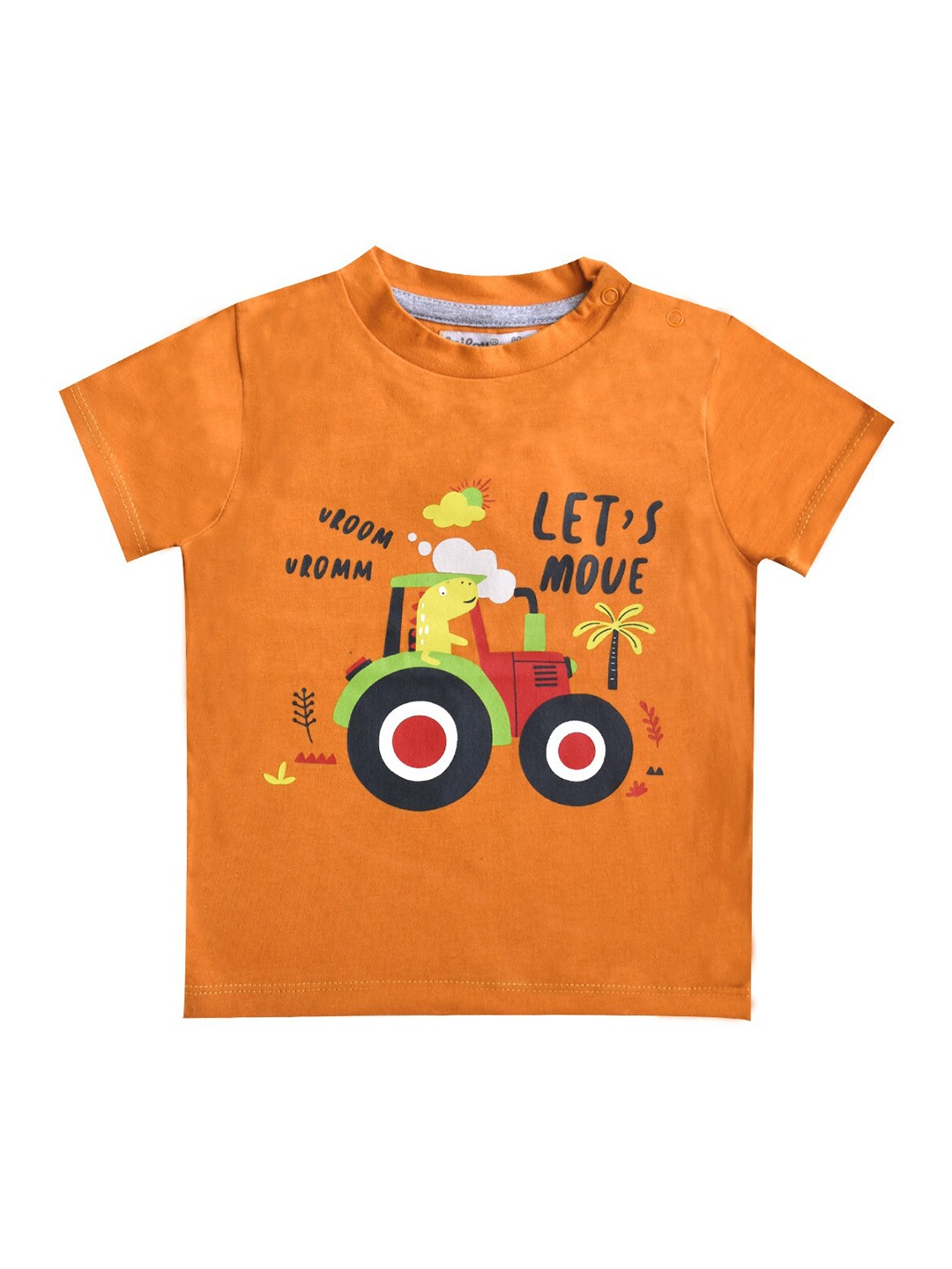 

milou Boys Printed Pure Cotton T-shirt, Mustard
