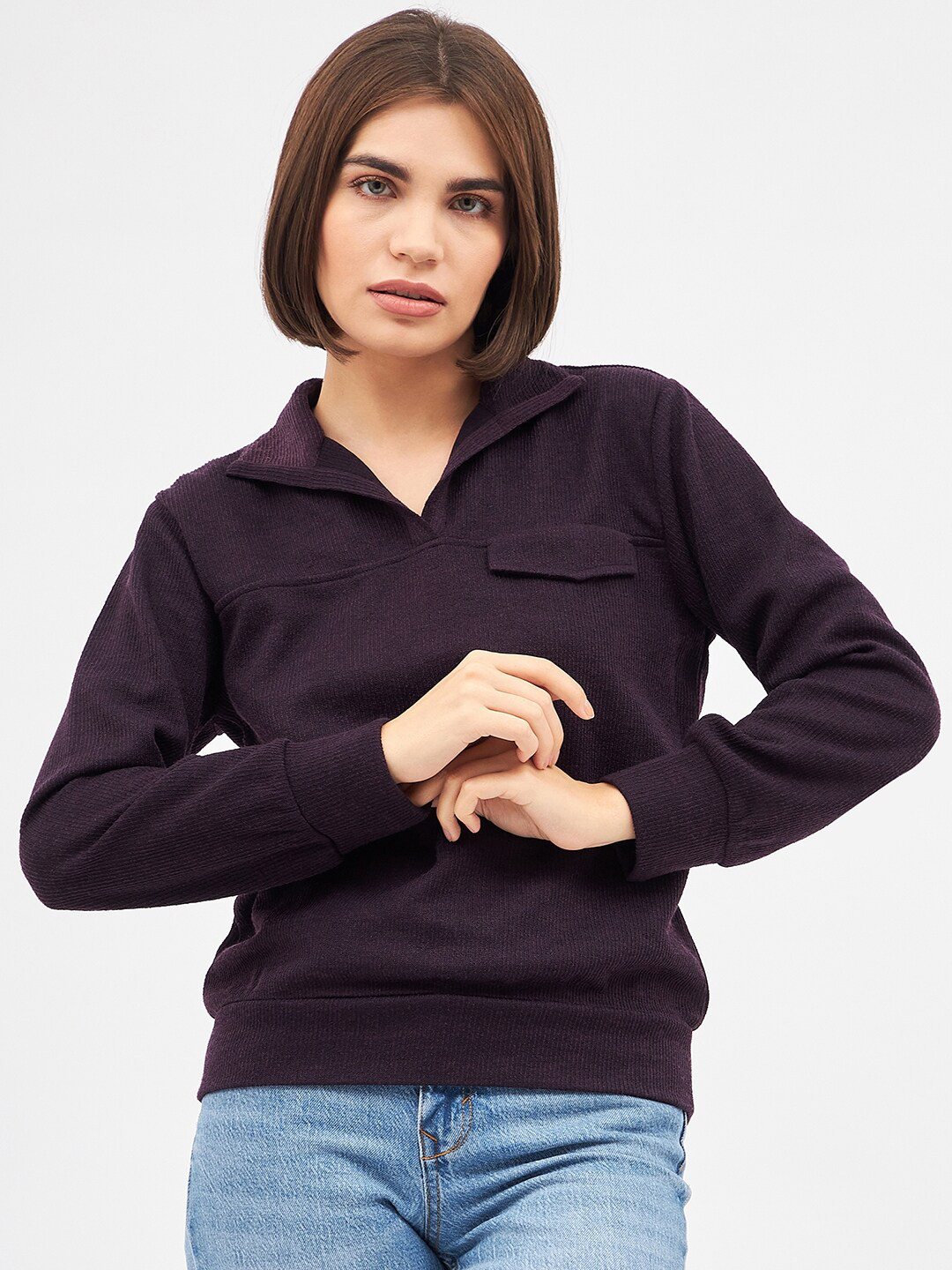 

Kibo Long Sleeves Sweatshirt, Purple
