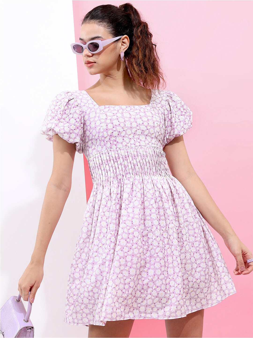 

Tokyo Talkies Polka Dots Dress, Pink