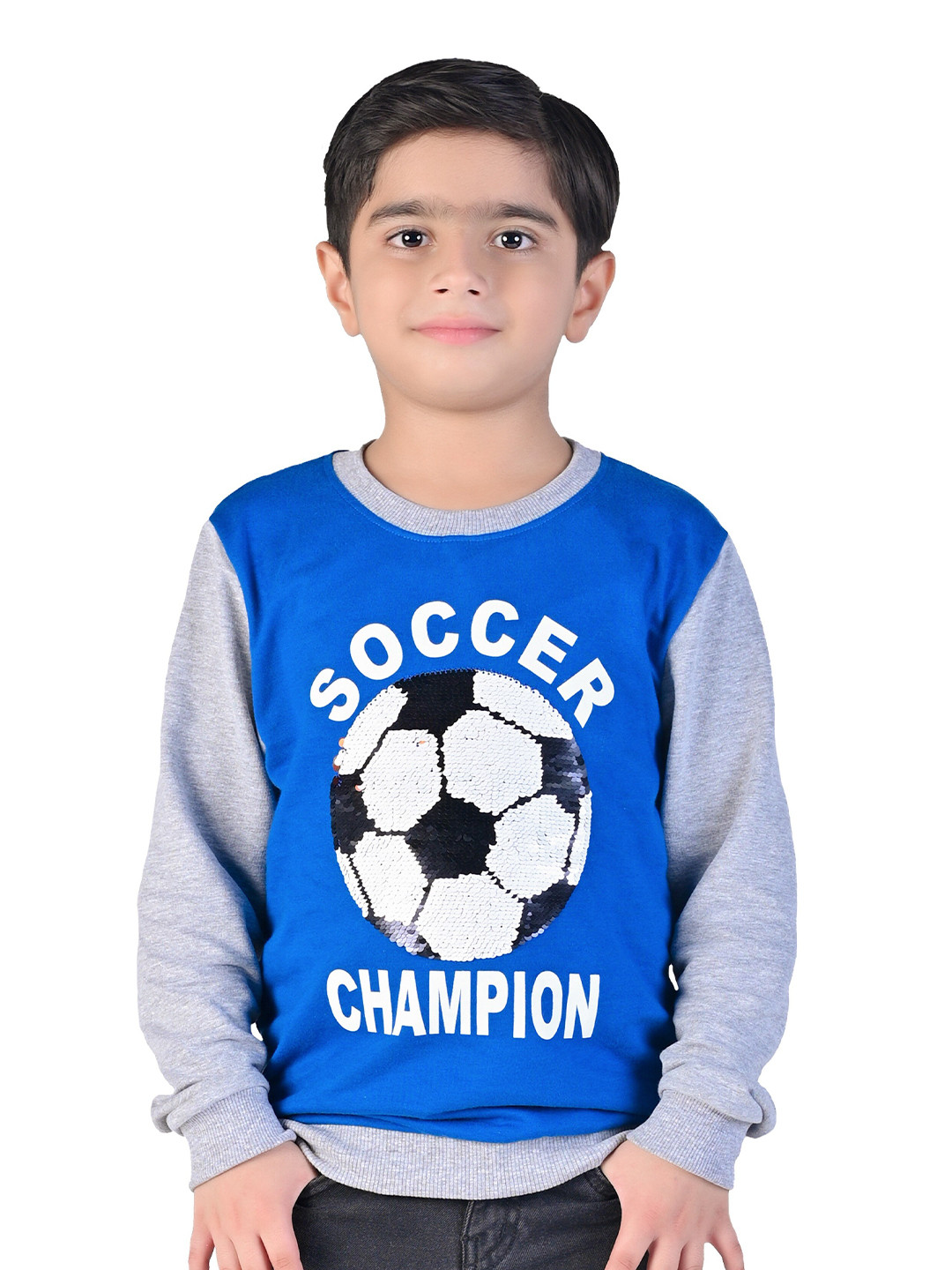 

3PIN Boys Printed Cotton Sweatshirt, Blue