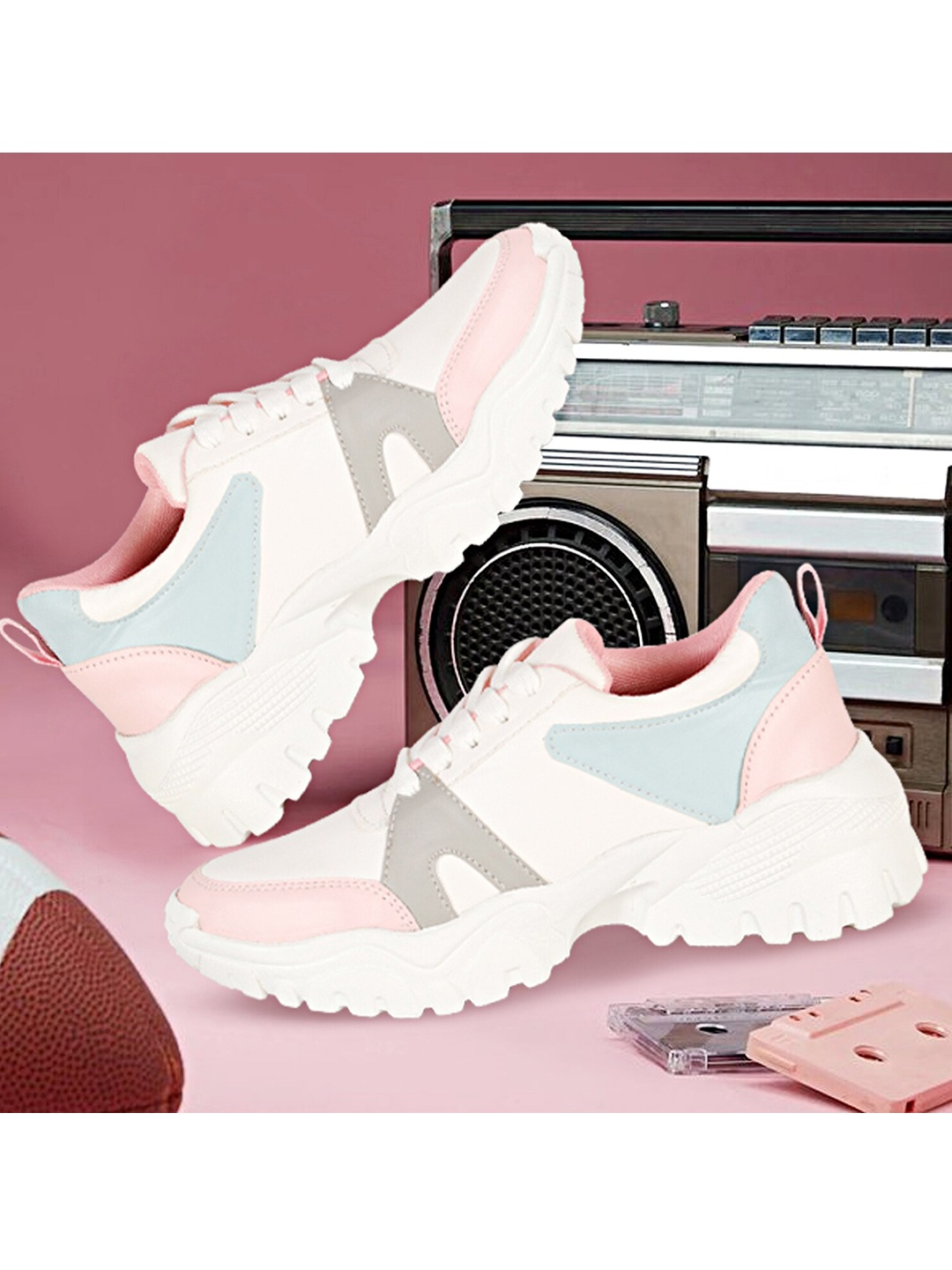 

Denill Women White Walking Non-Marking Shoes