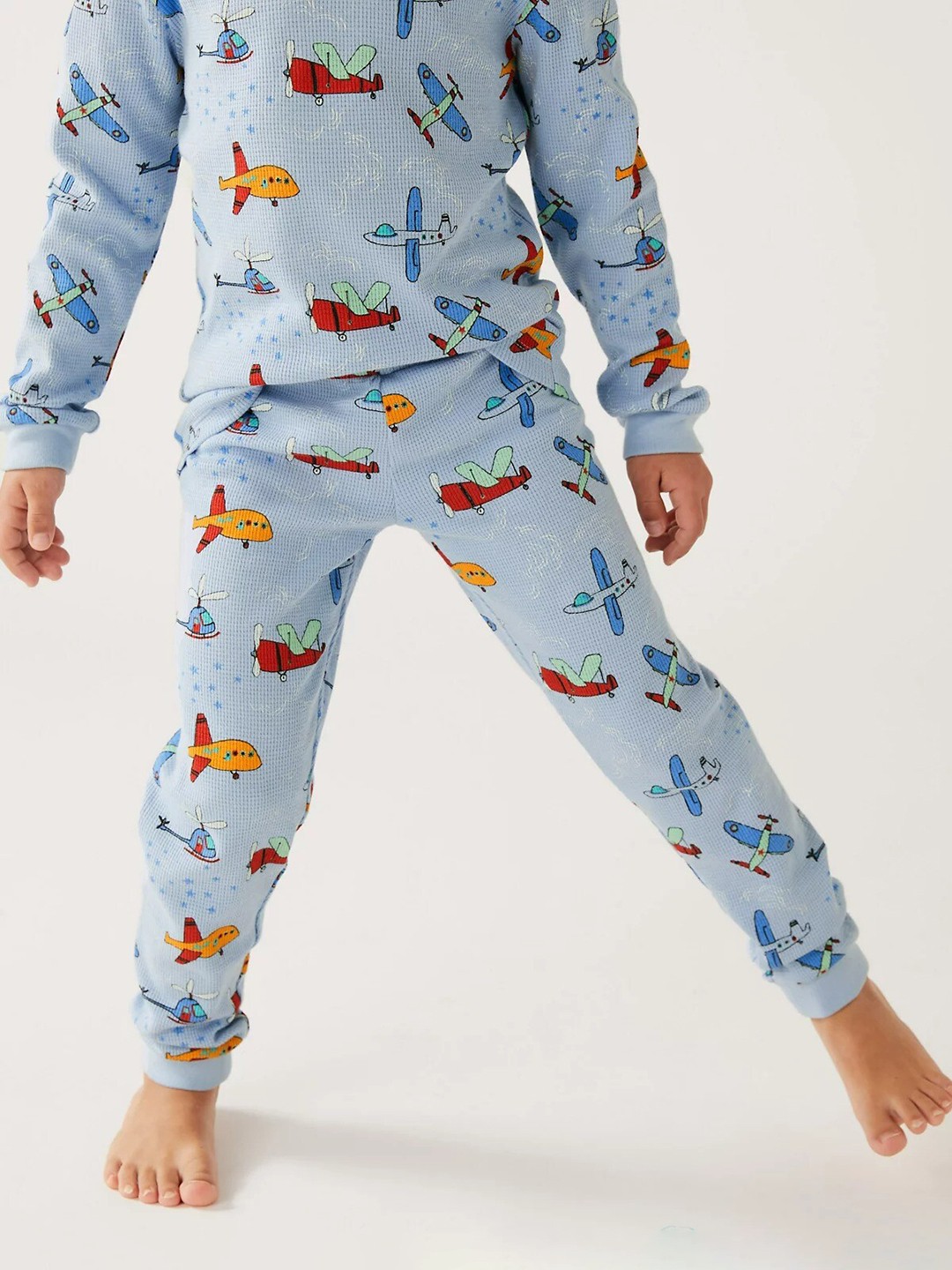 

Marks & Spencer Boys Printed Night suit, Blue