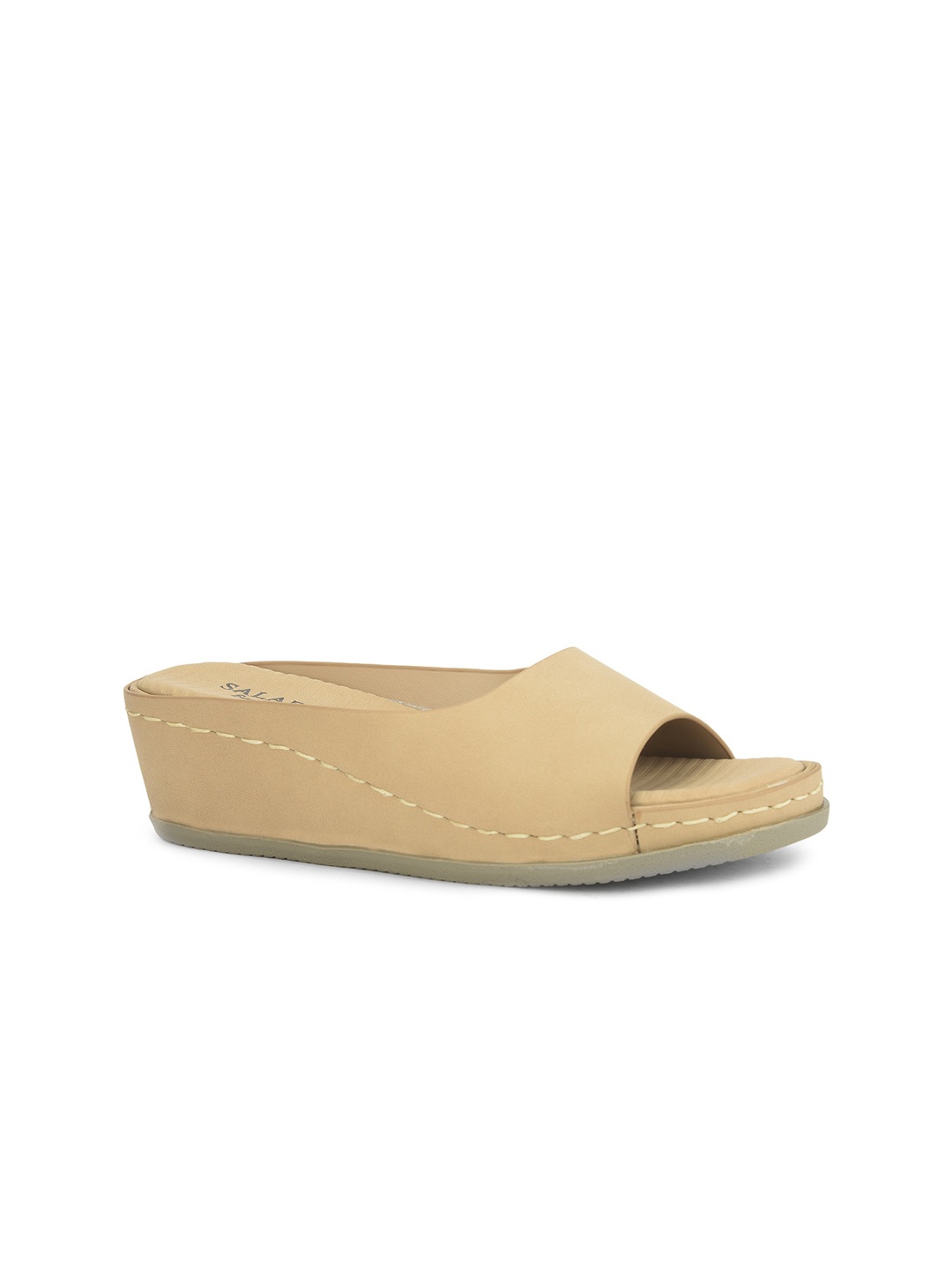 

SALARIO Open Toe Flats, Cream