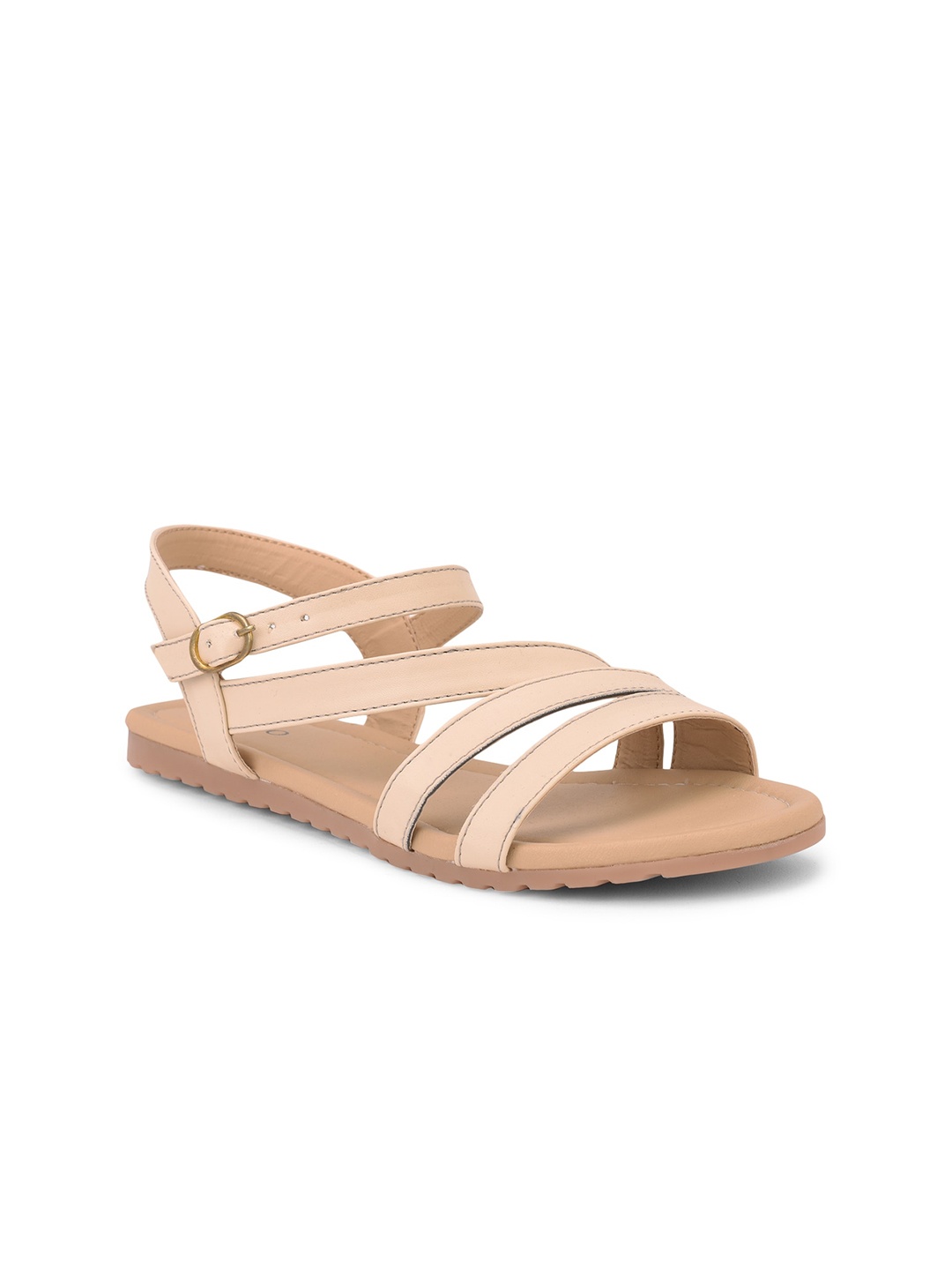 

SALARIO Women Open Toe Flats, Cream