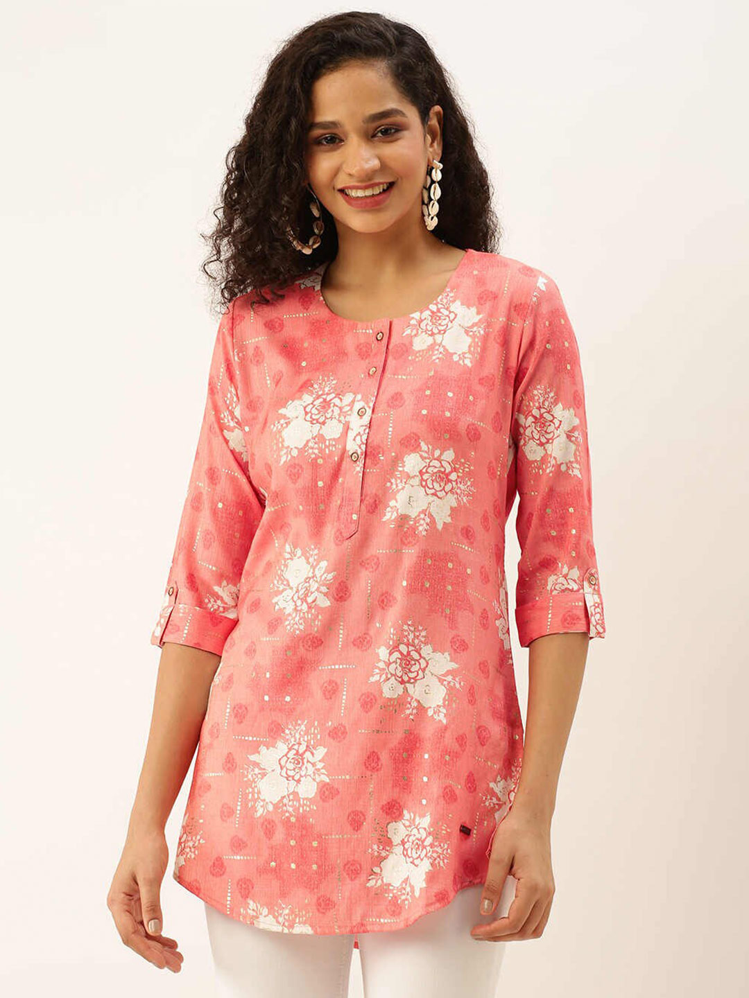 

ZOLA Floral Printed Tunic, Pink