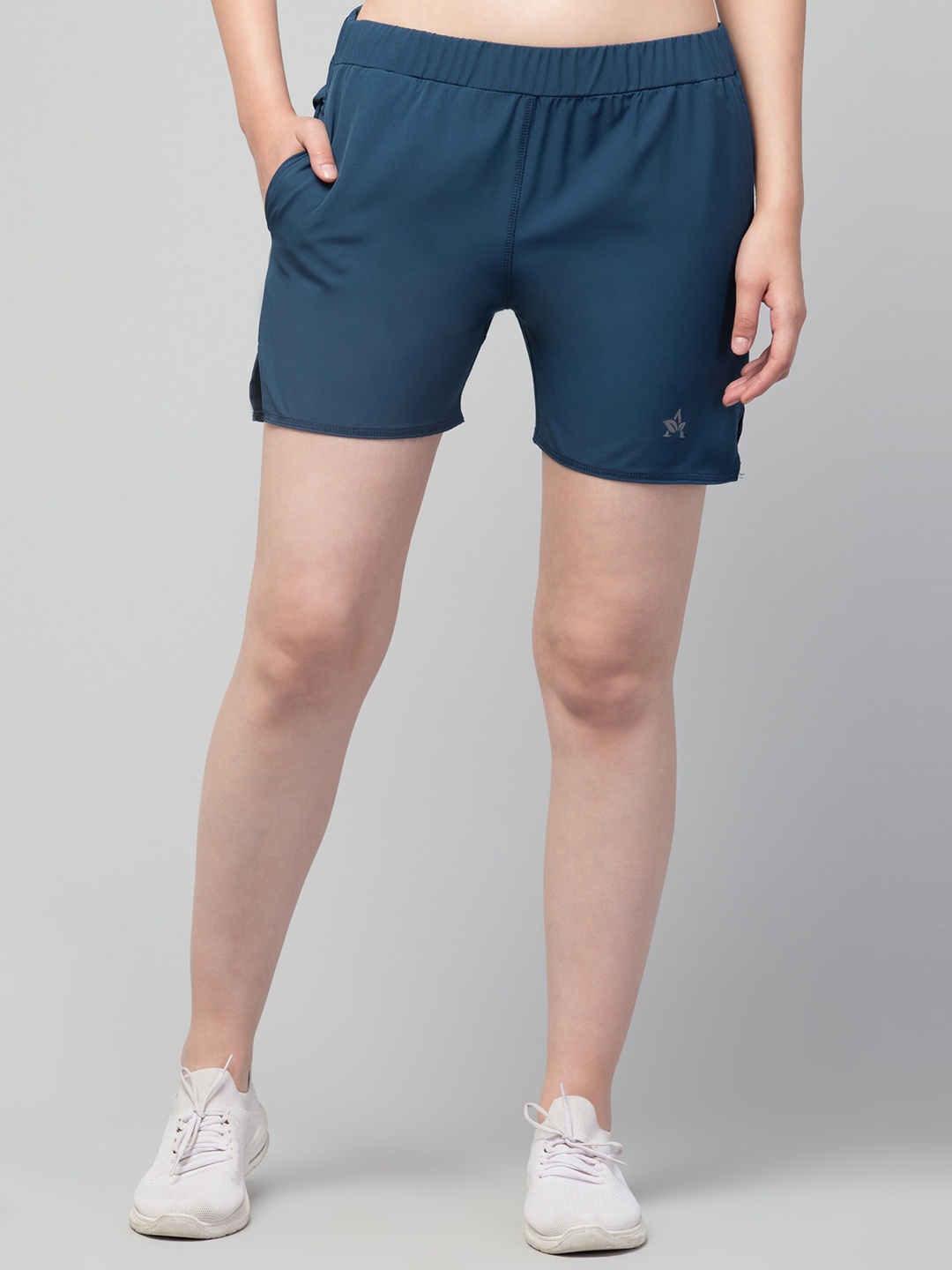 

Apraa & Parma Women Sports Shorts with e-Dry Technology, Grey