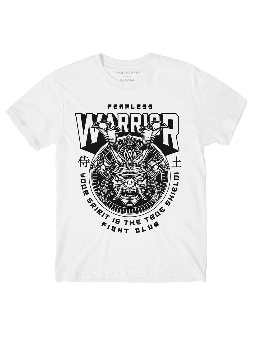 

THREADCURRY Boys Typography Printed Cotton T-shirt, White