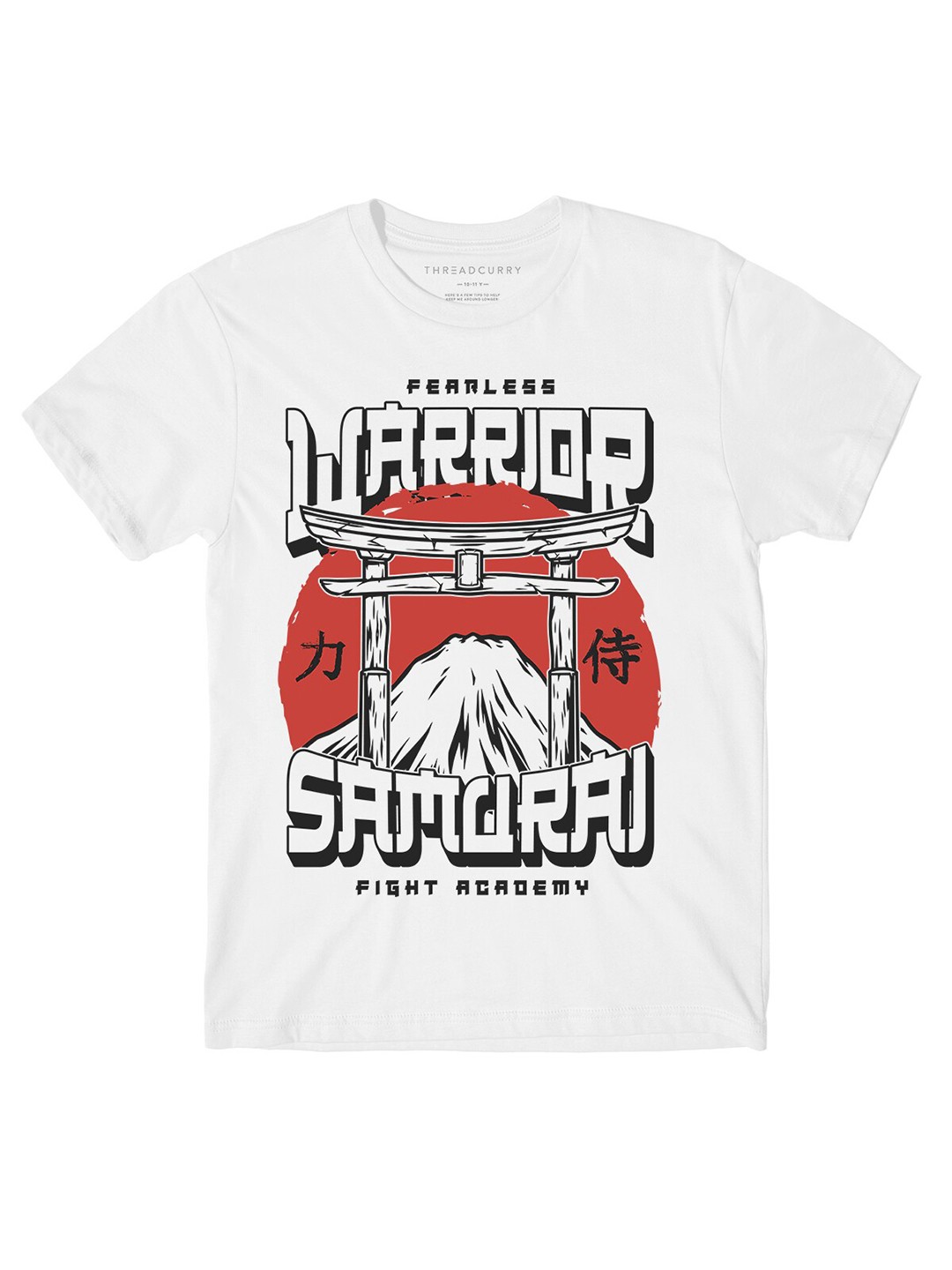 

THREADCURRY Boys Typography Printed Cotton T-shirt, White
