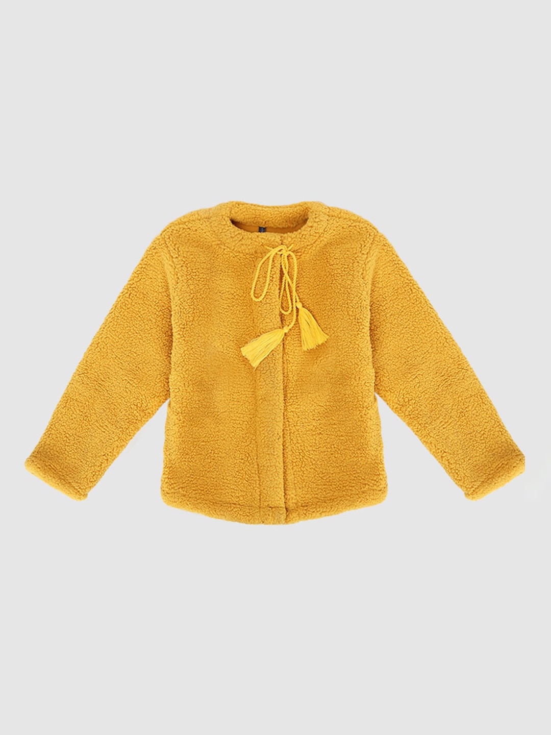 

YK Girls Checked Outdoor Tailored Jacket, Mustard