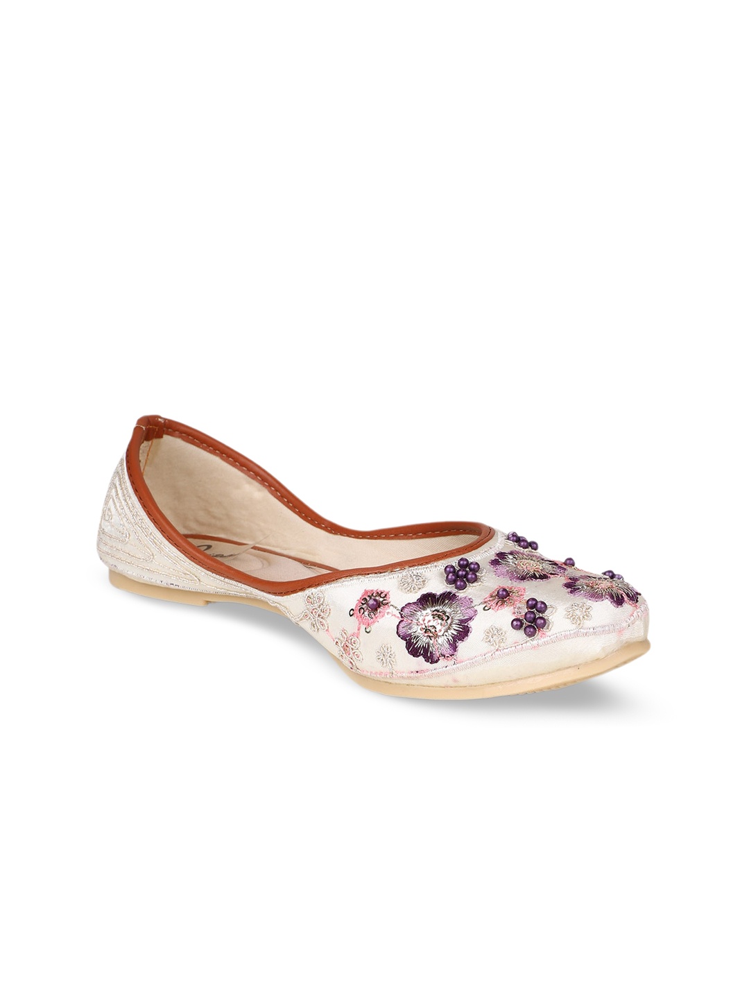 

The Desi Dulhan Women Printed Ethnic Ballerinas Flats, Purple