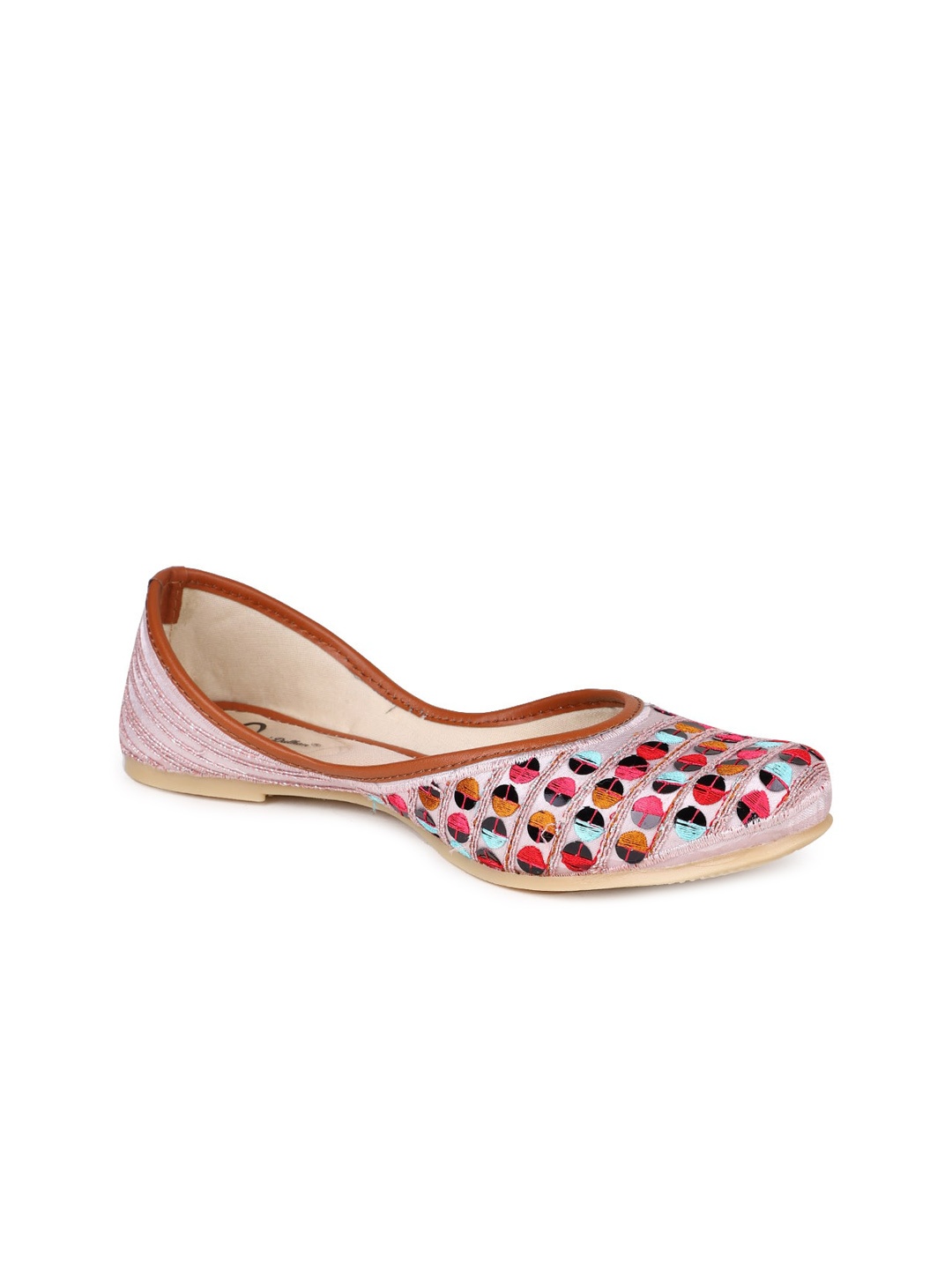 

The Desi Dulhan Women Printed Ethnic Mojaris Flats, Purple