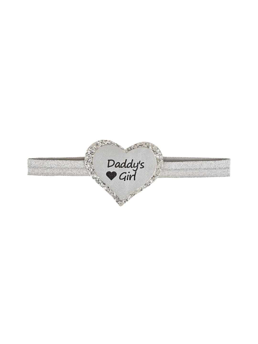 

Aye Candy Girls Heart Daddy's Girl Bow Headband, Silver