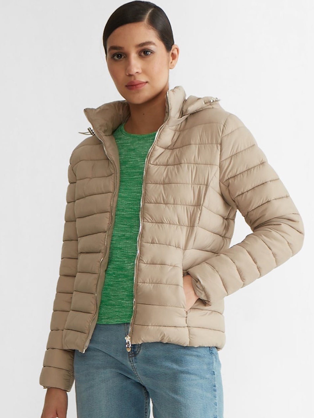 

COVER STORY Women Lightweight Antimicrobial Puffer Jacket, Grey