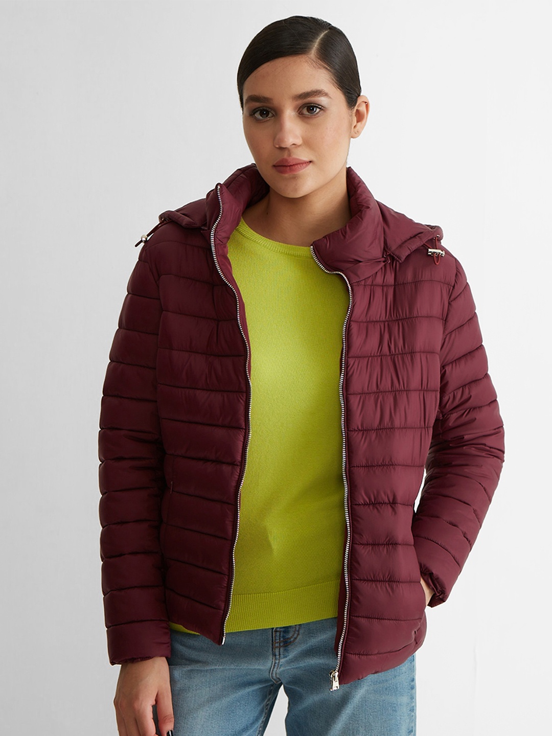 

COVER STORY Women Lightweight Antimicrobial Puffer Jacket, Maroon