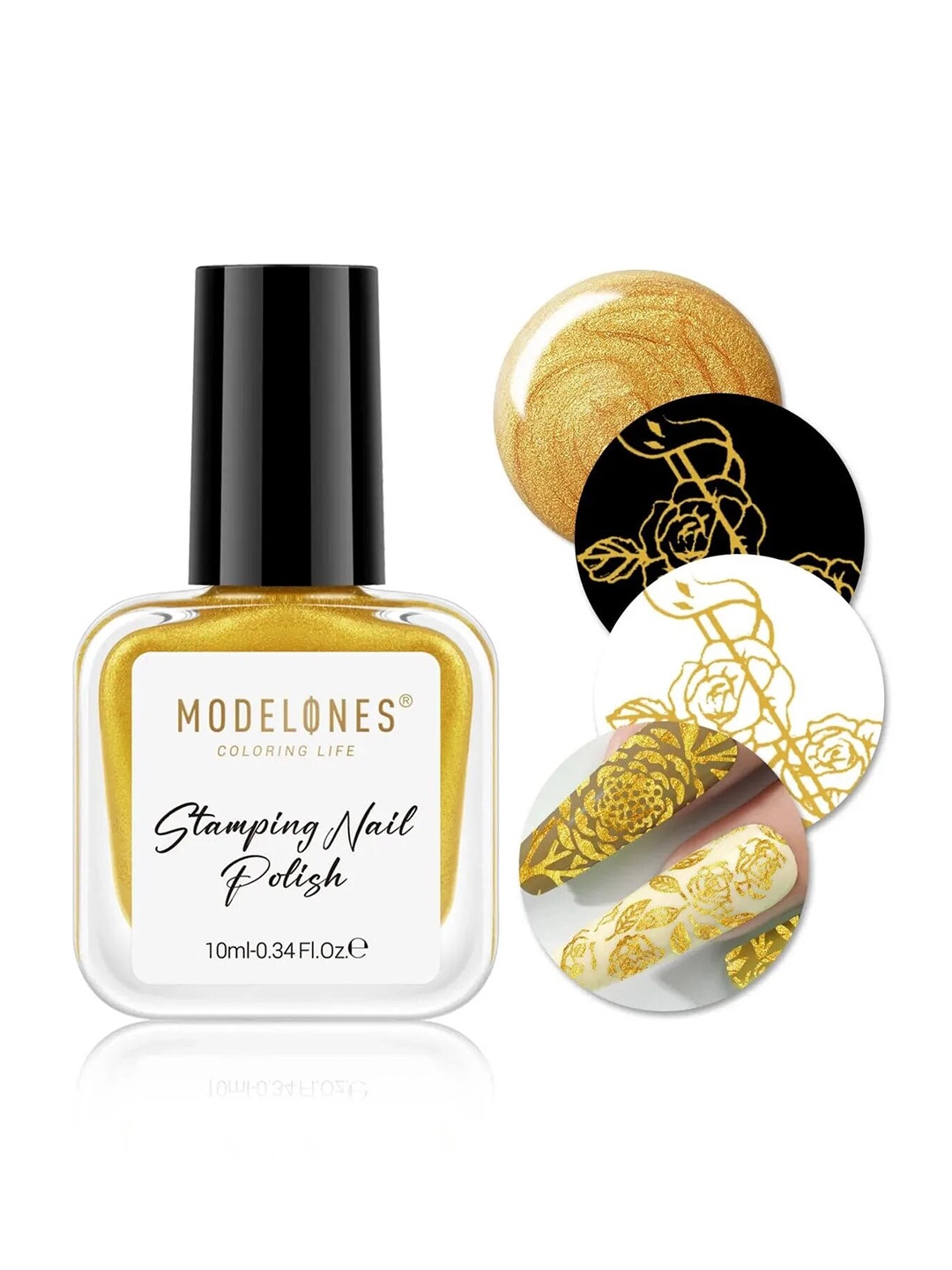 

Modelones Stamping Nail Polish 10ml - Gold