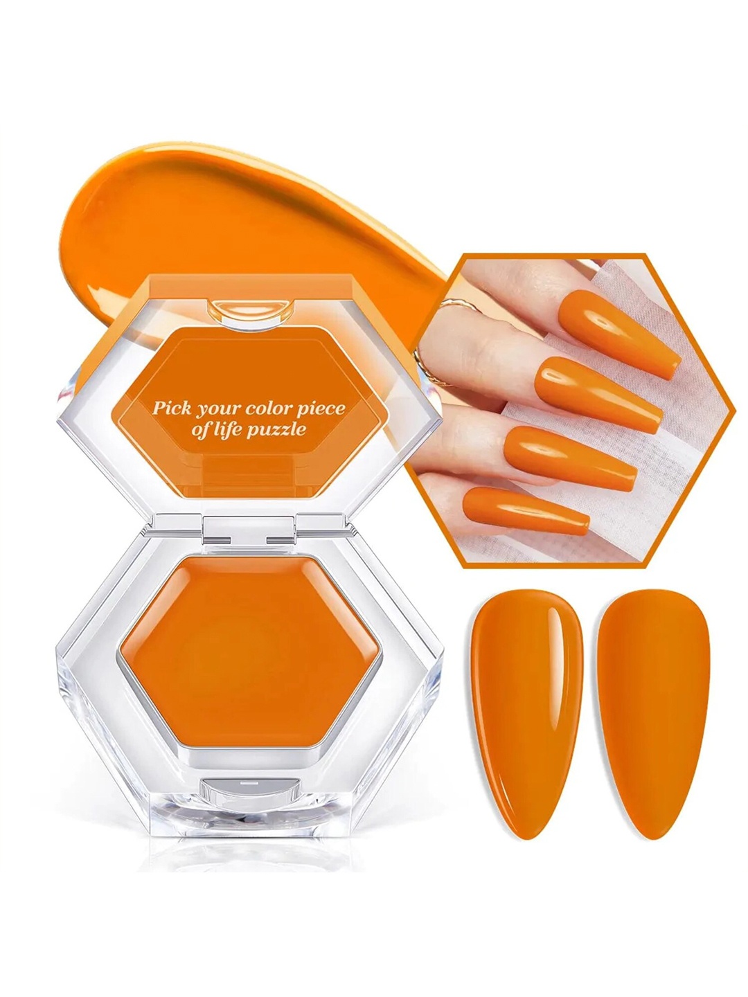 

Modelones Single Solid Cream Light to Cure UV Gel Polish - 3gm, Orange