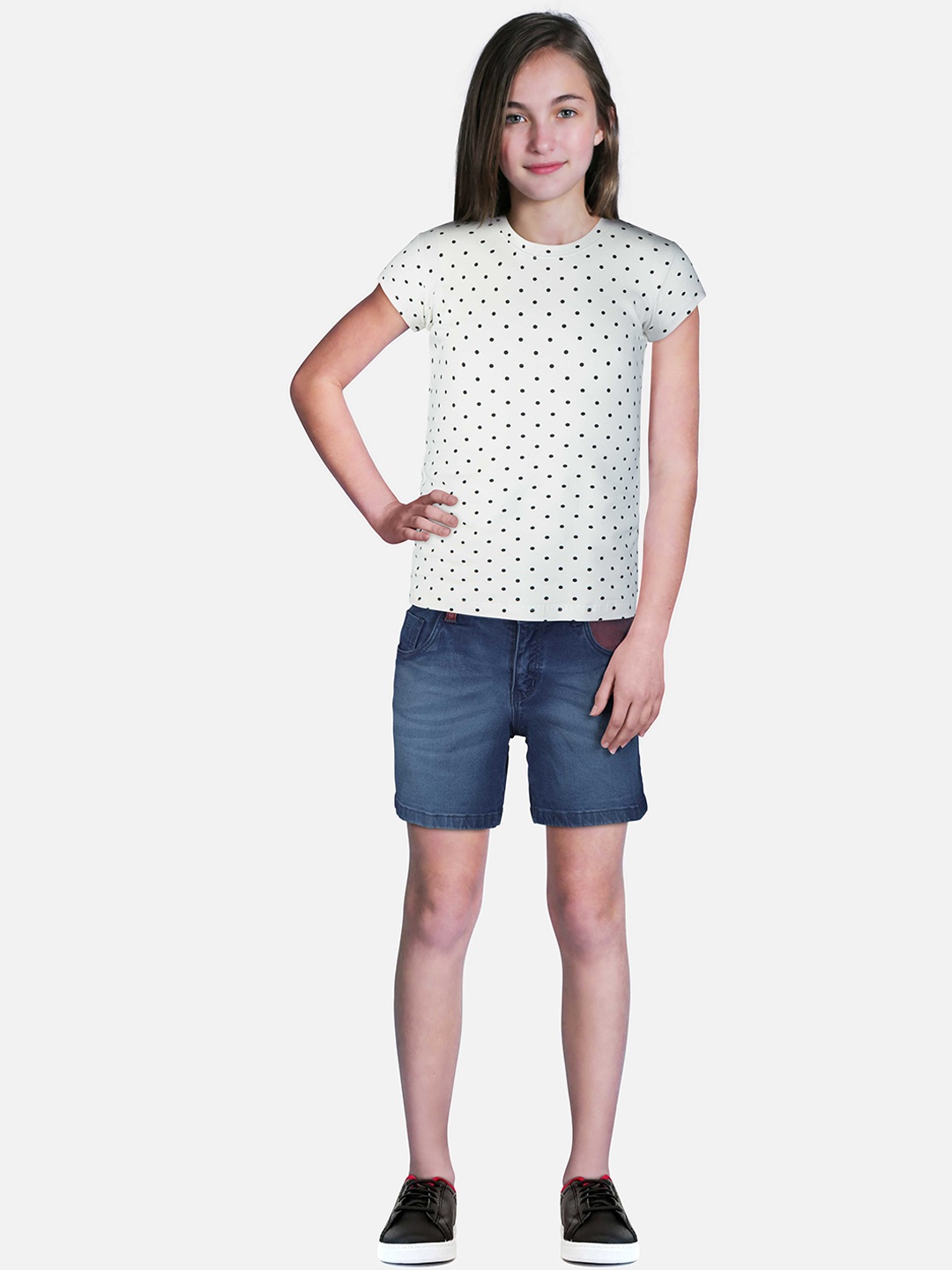 

Gini and Jony Girls Denim Shorts, Blue