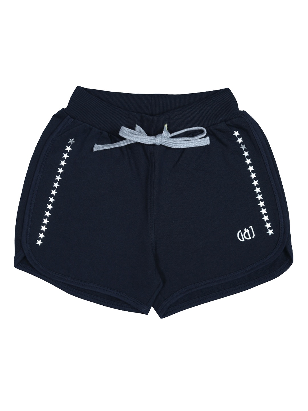 

Gini and Jony Girls Solid Cotton Shorts, Navy blue