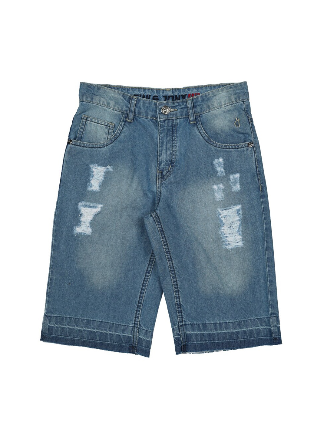 

Gini and Jony Boys Washed Denim Shorts, Blue
