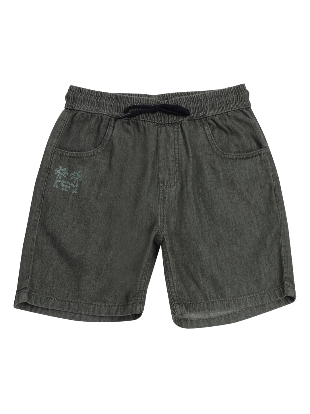 

Gini and Jony Boys Denim Shorts, Olive