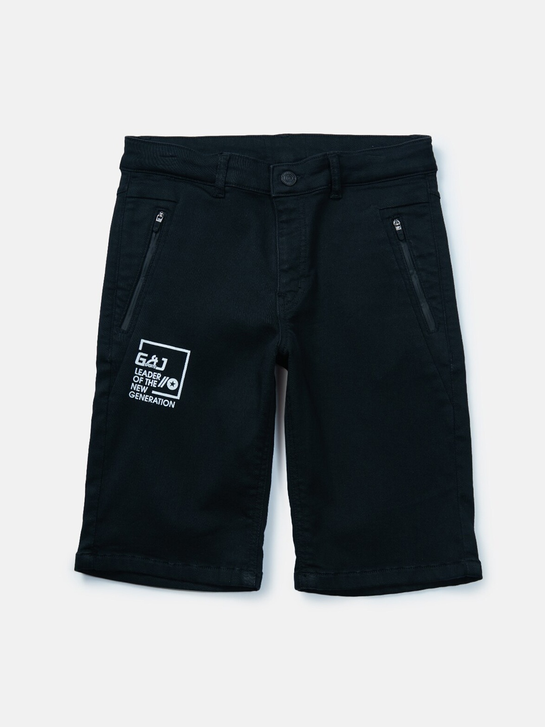 

Gini and Jony Boys Denim Shorts, Black