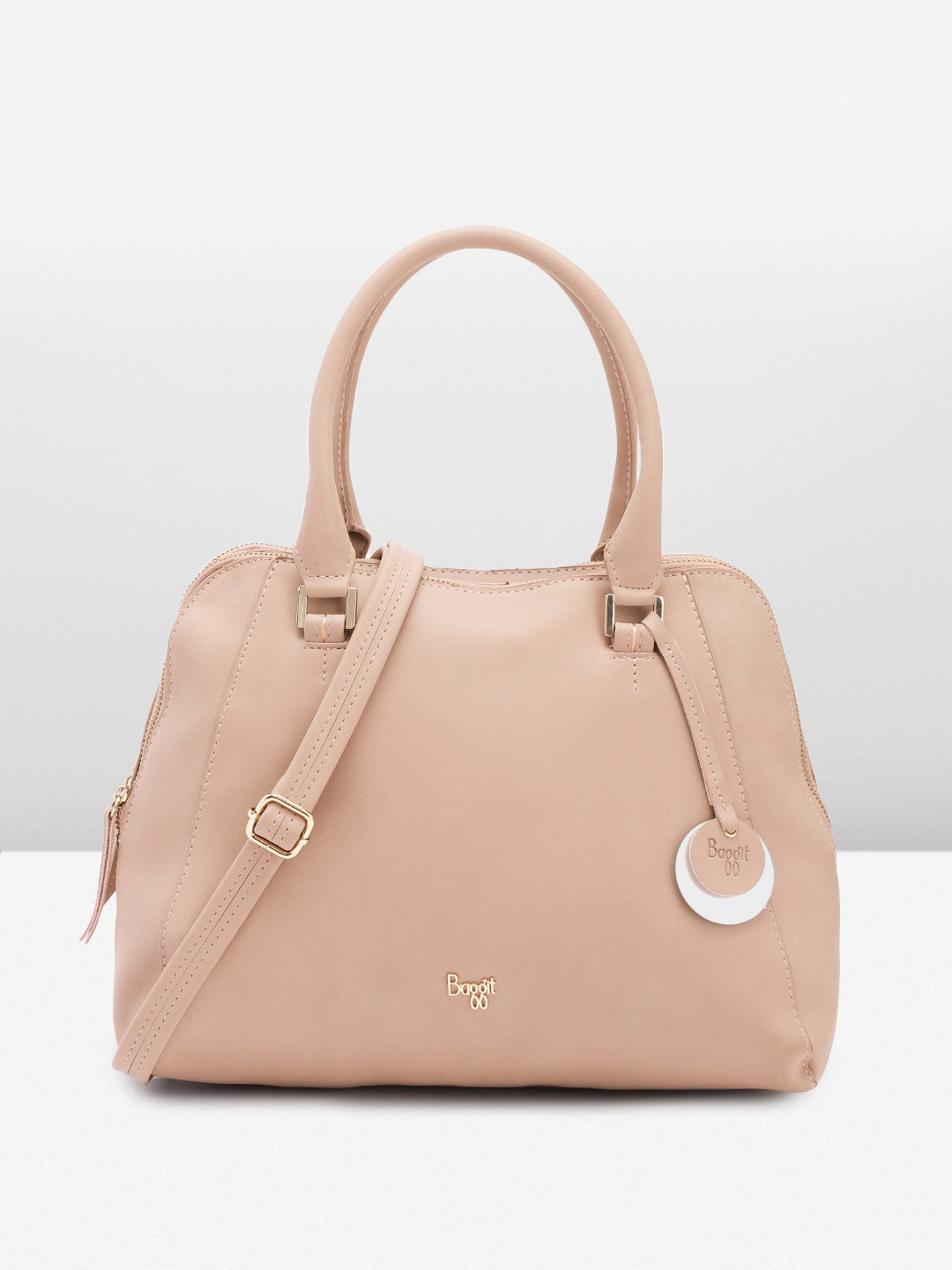 

Baggit Women Solid Handheld Bag, Rose