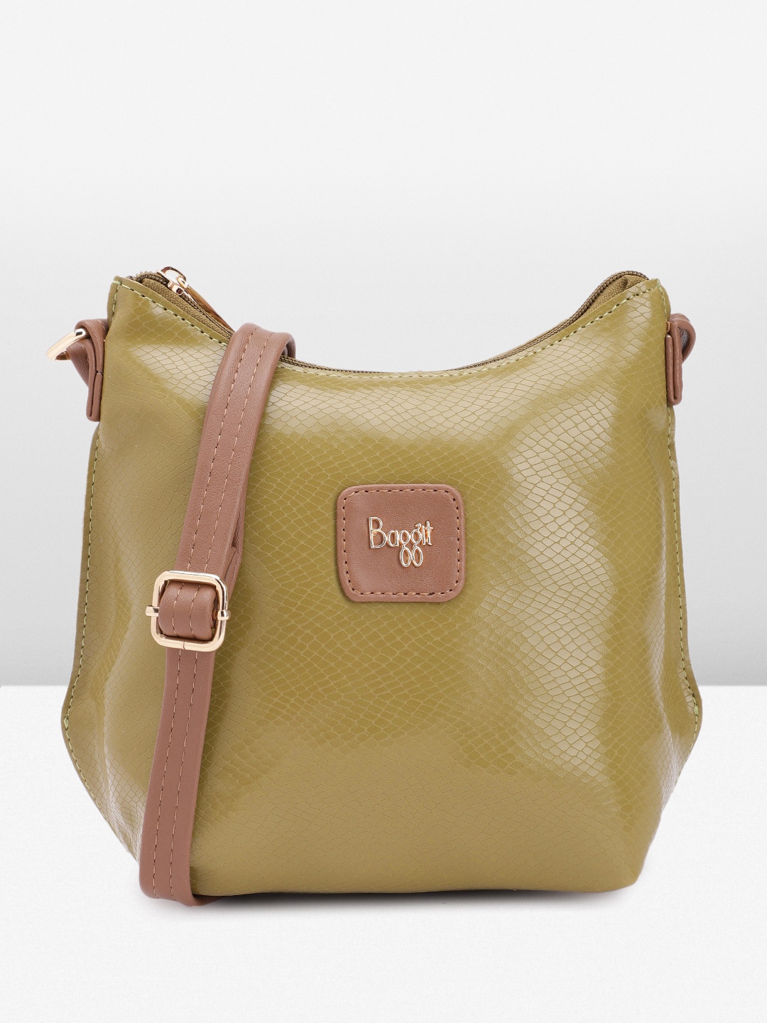 

Baggit Structured Sling Bag, Green