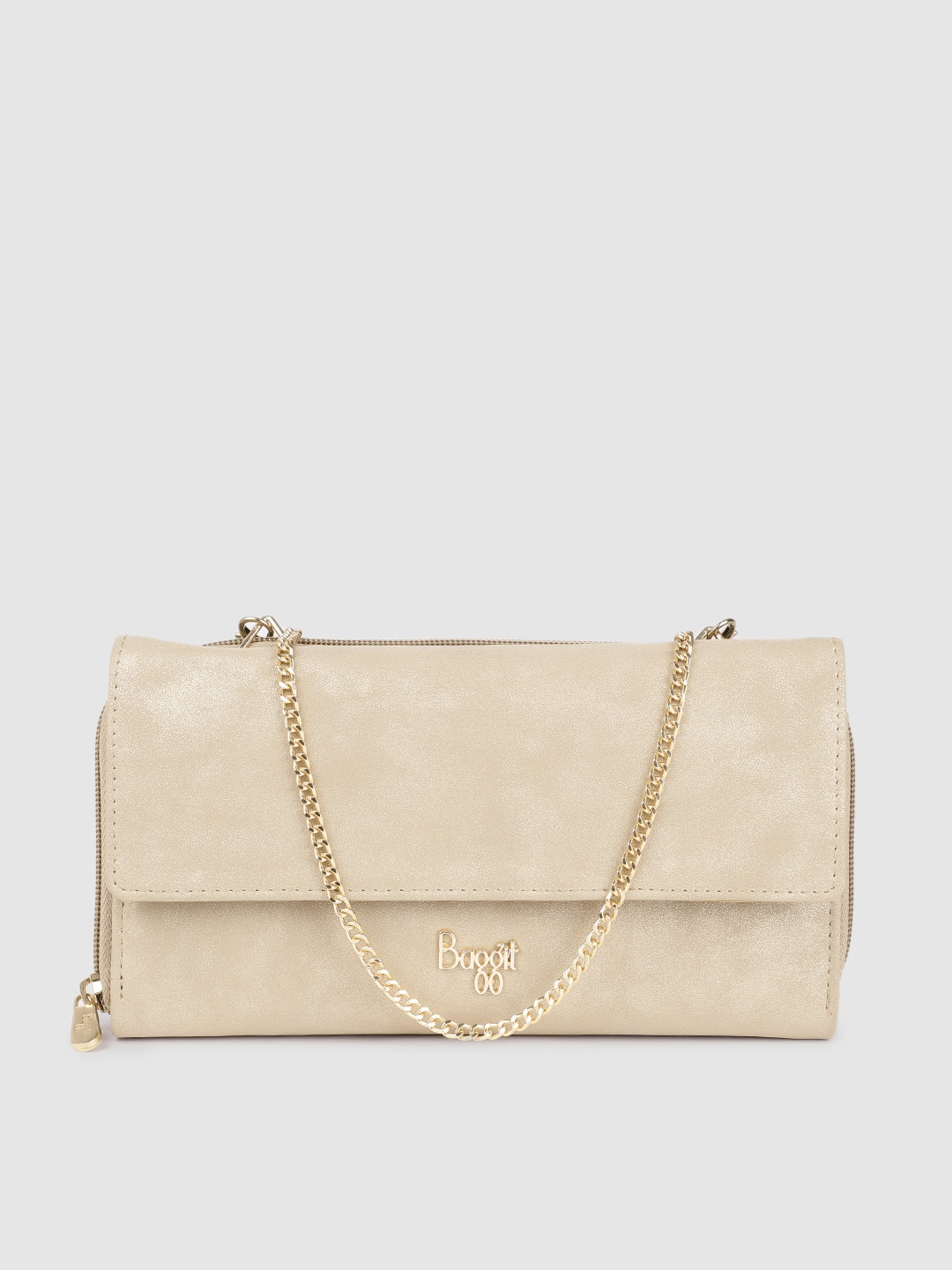 

Baggit Women Envelope Wallet with Sling Strap, Beige