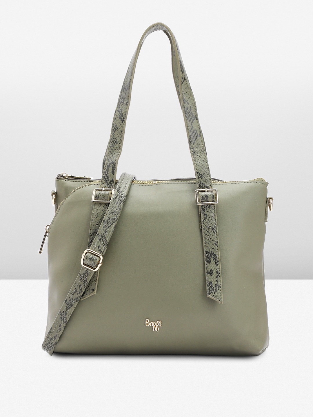 

Baggit Structured Shoulder Bag, Olive