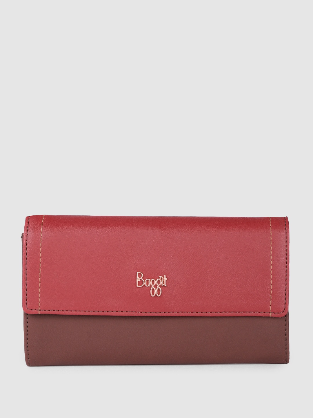 

Baggit Women Colourblocked Envelope, Brown