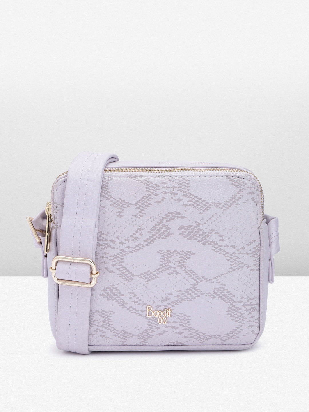 

Baggit Textured Sling Bag, Lavender