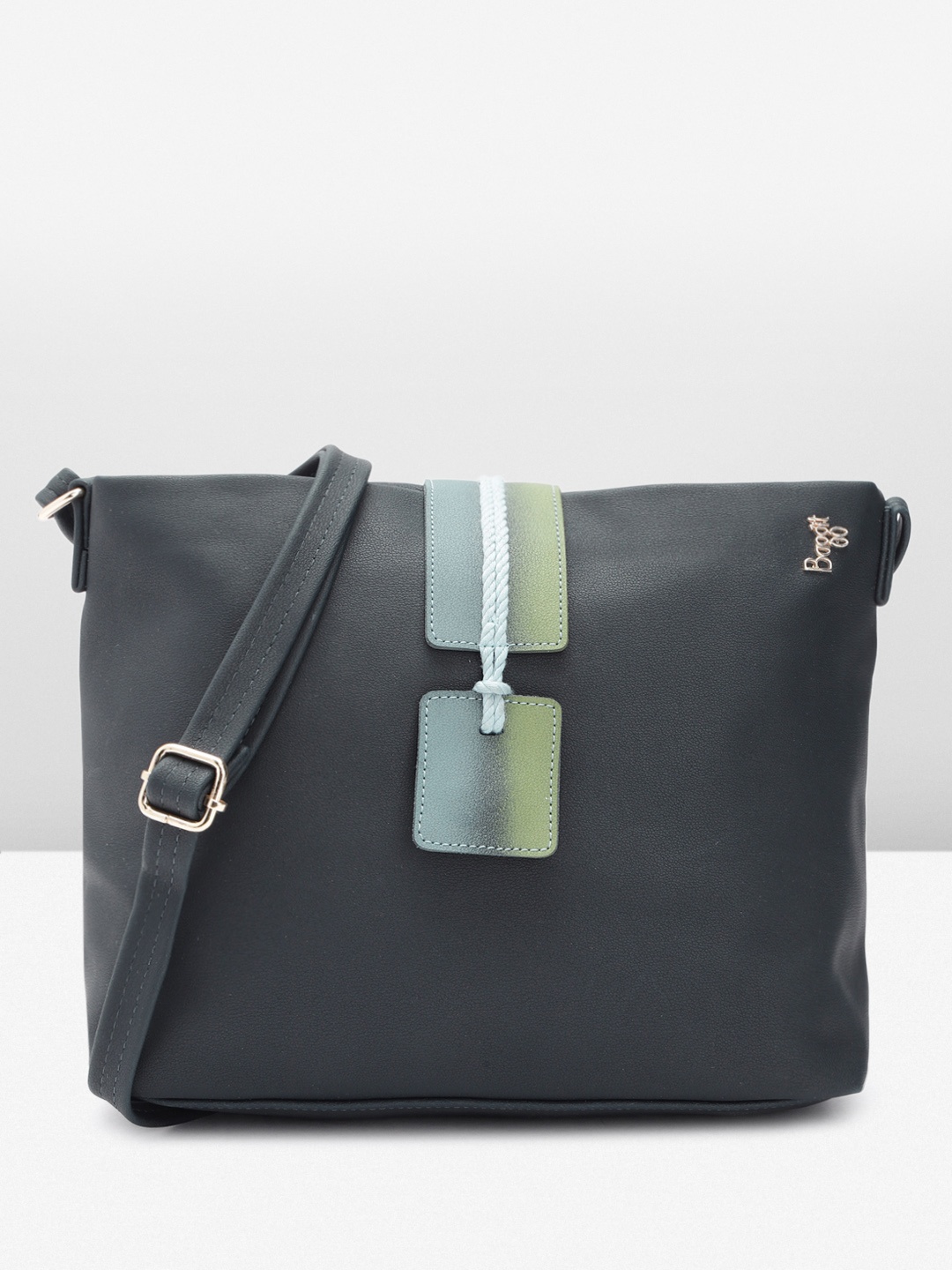 

Baggit Women Solid Sling Bag, Navy blue
