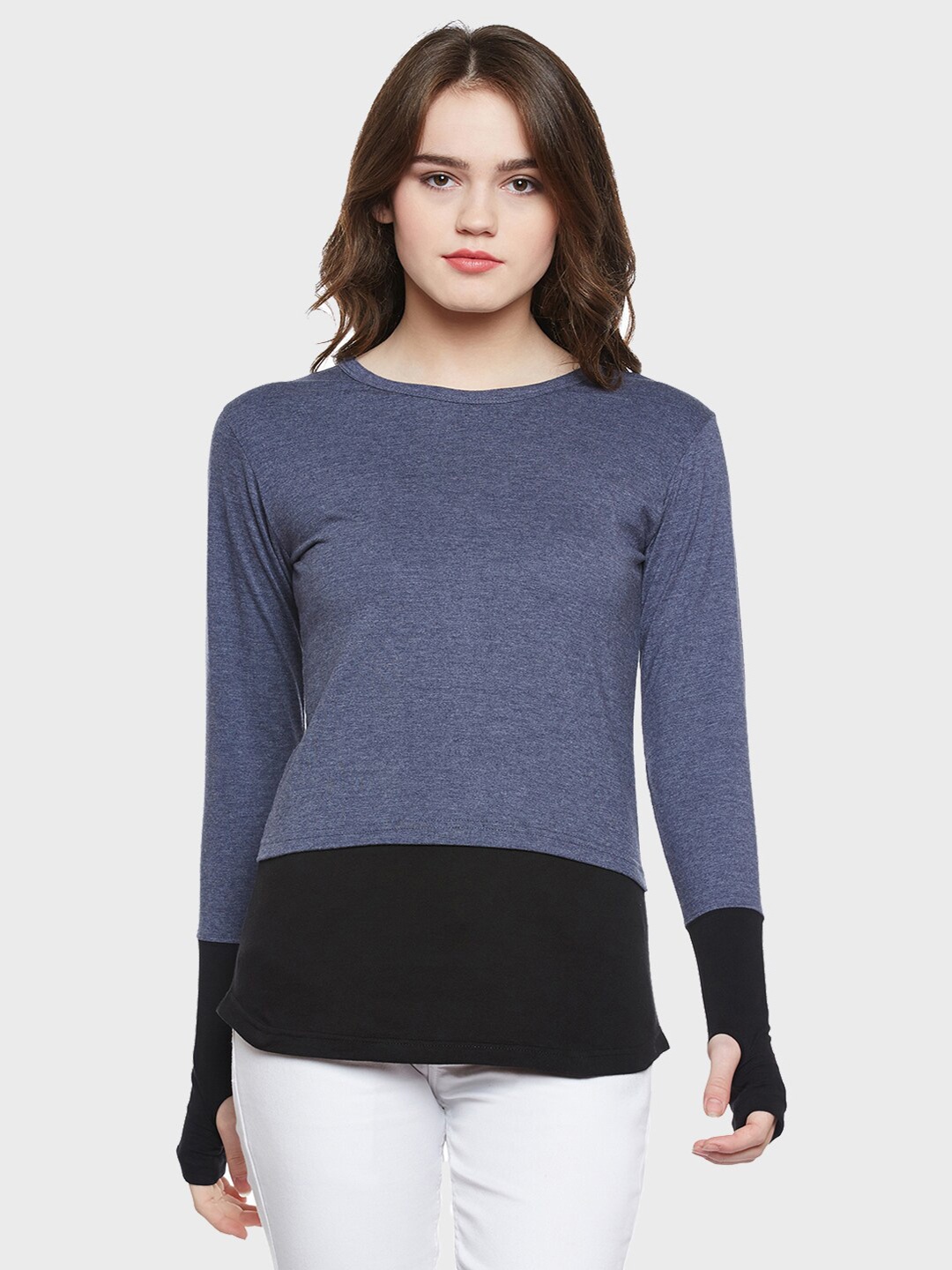 

Hypernation Colourblocked T-shirt, Blue