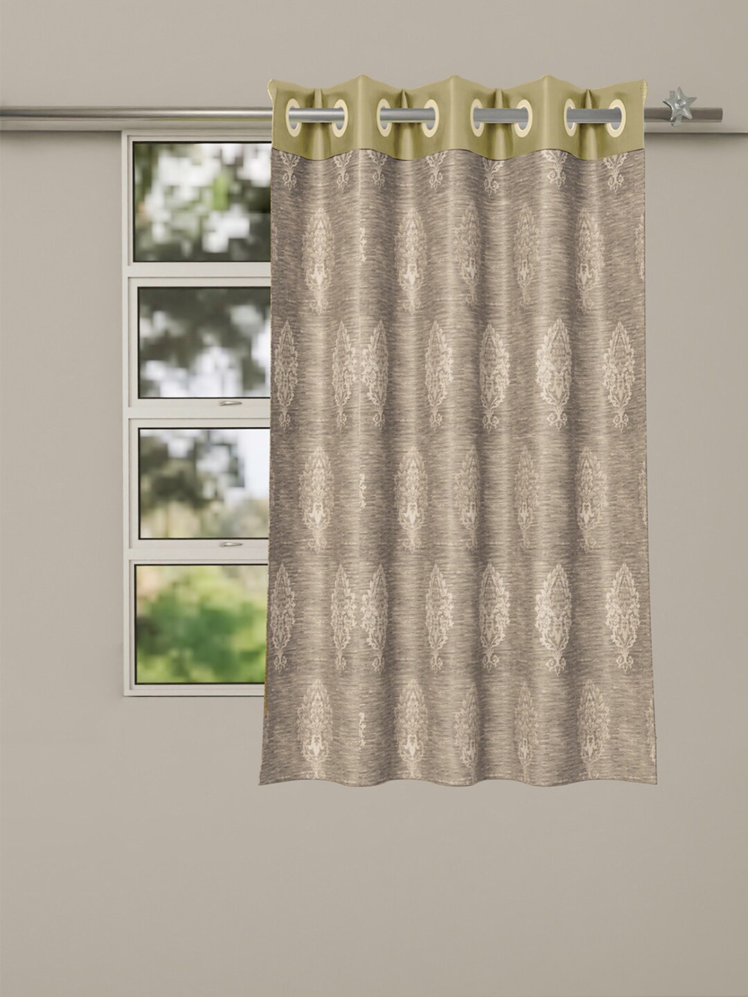 

Kuber Industries Cream-Coloured & White Floral Window