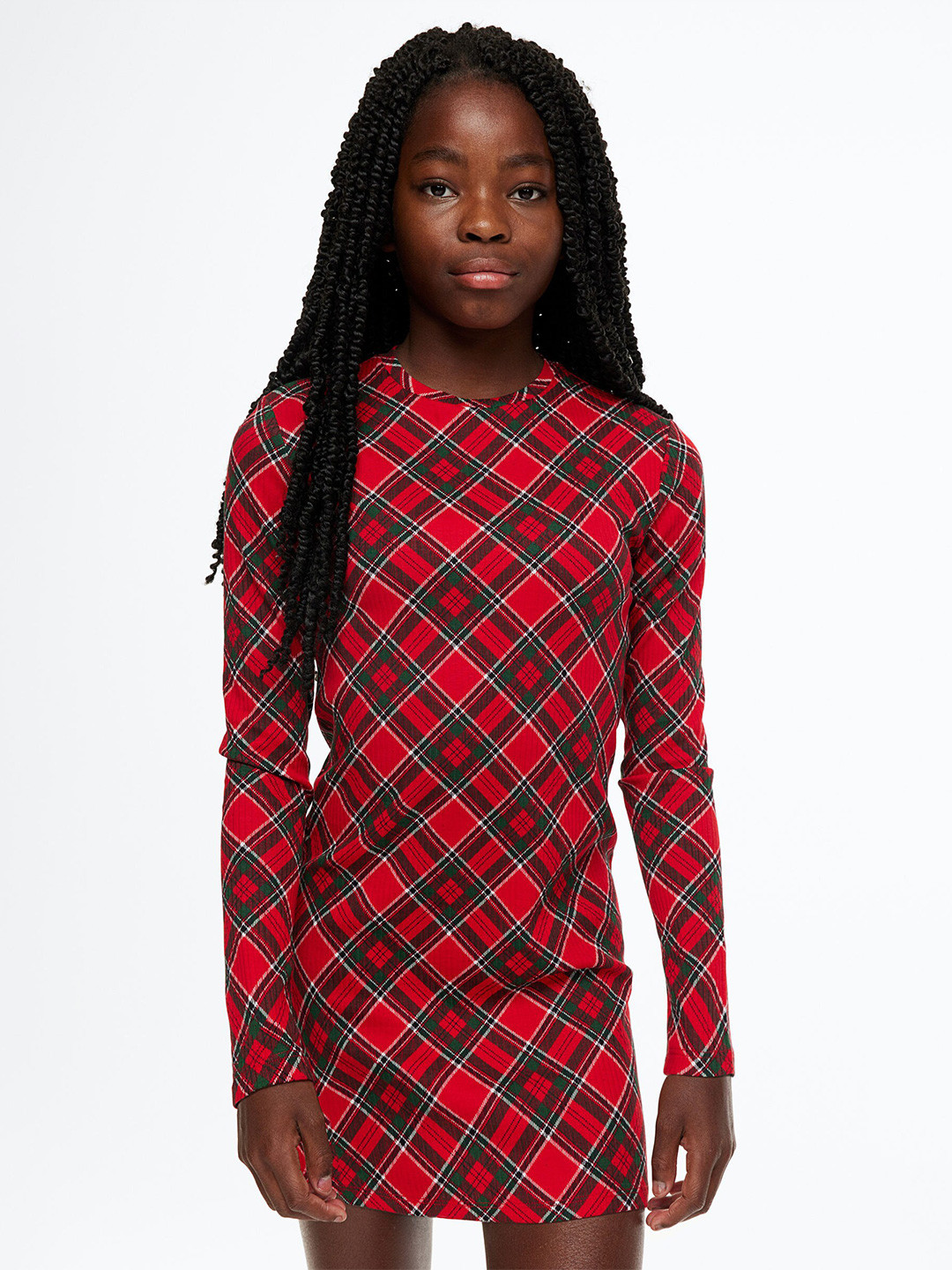

H&M Girls Jersey dress, Red