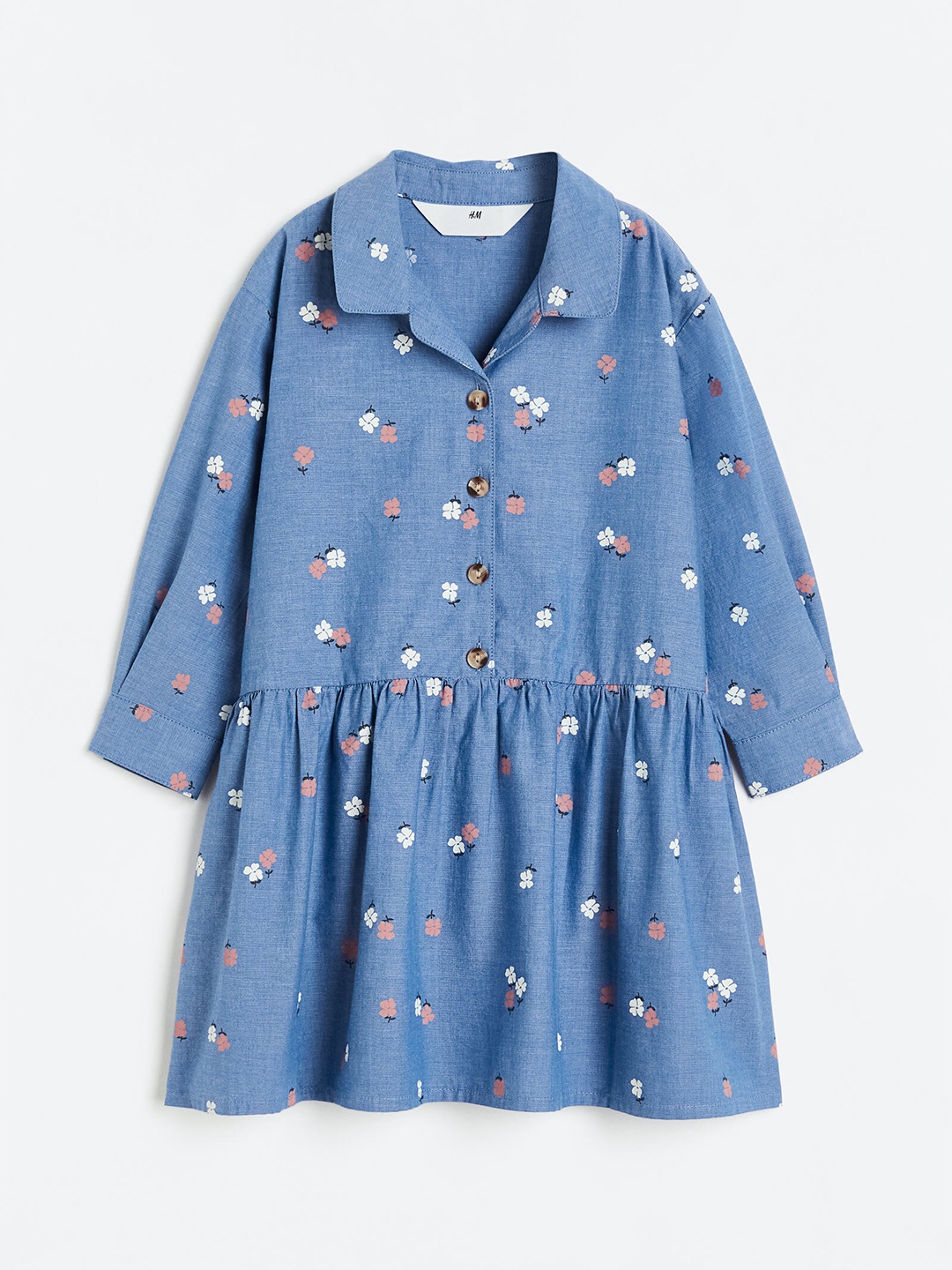 

H&M Girls Shirt Dress, Blue