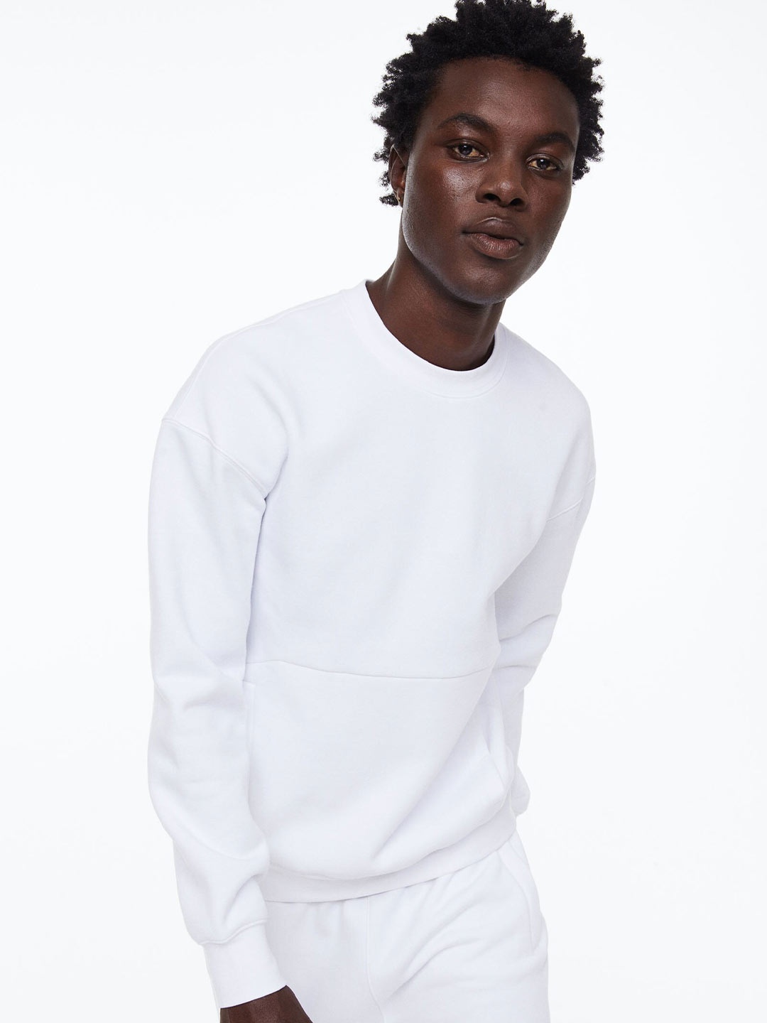 

H&M Men Warm Sports Sweatshirt, White