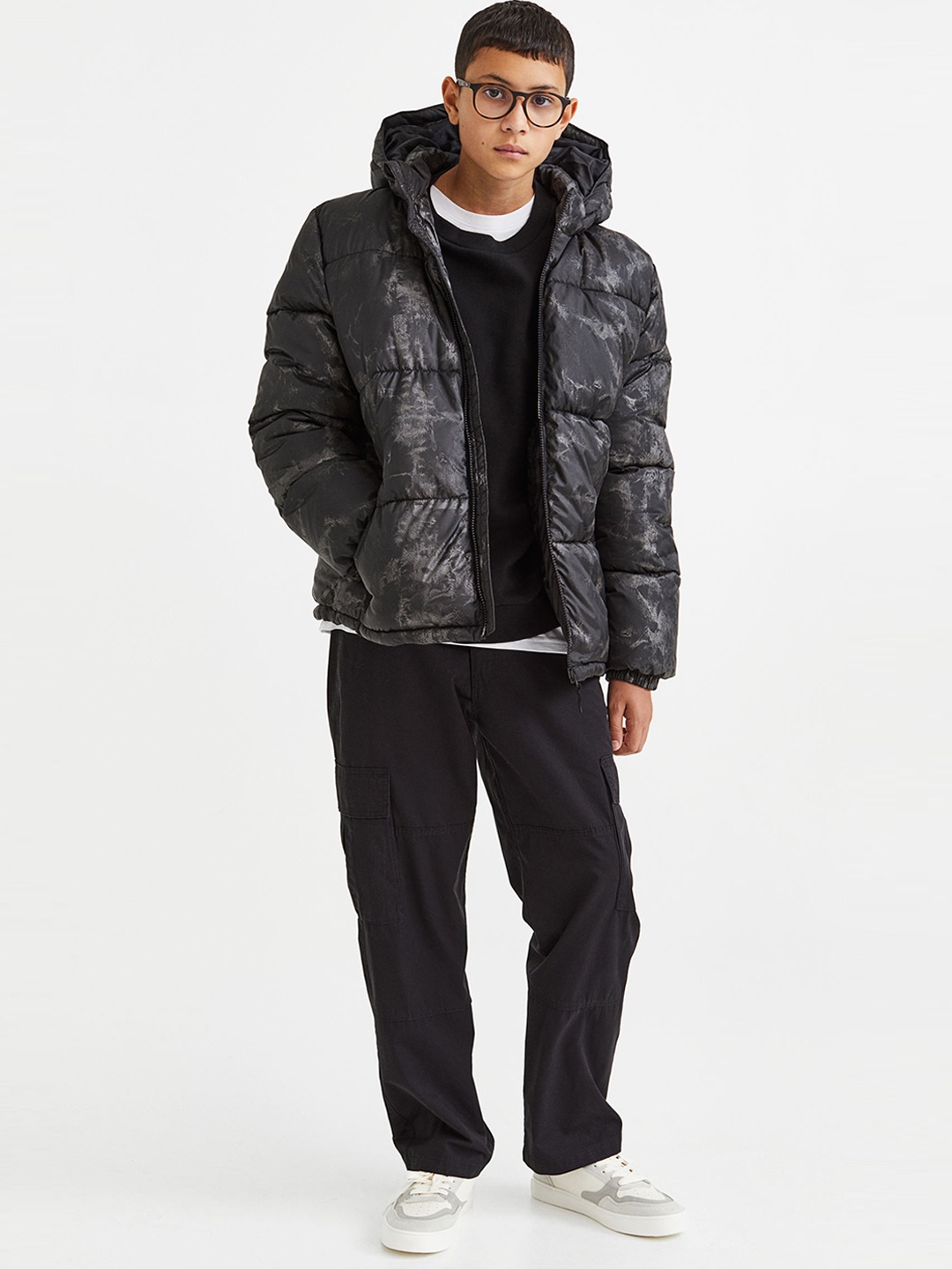 

H&M Boys Water-Repellent Puffer Jacket, Black