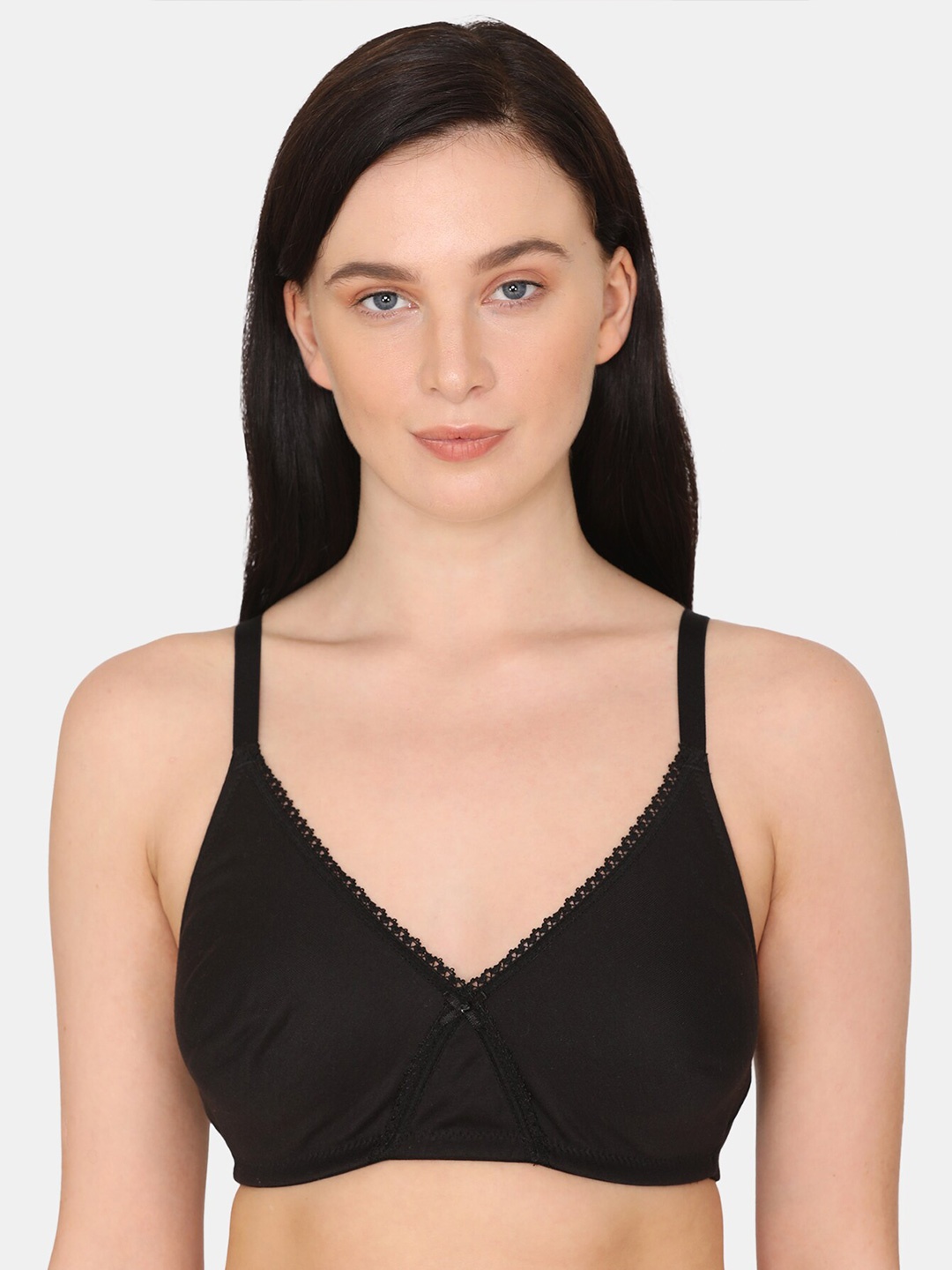 

Rosaline by Zivame Non Padded Non Wired Bra, Black