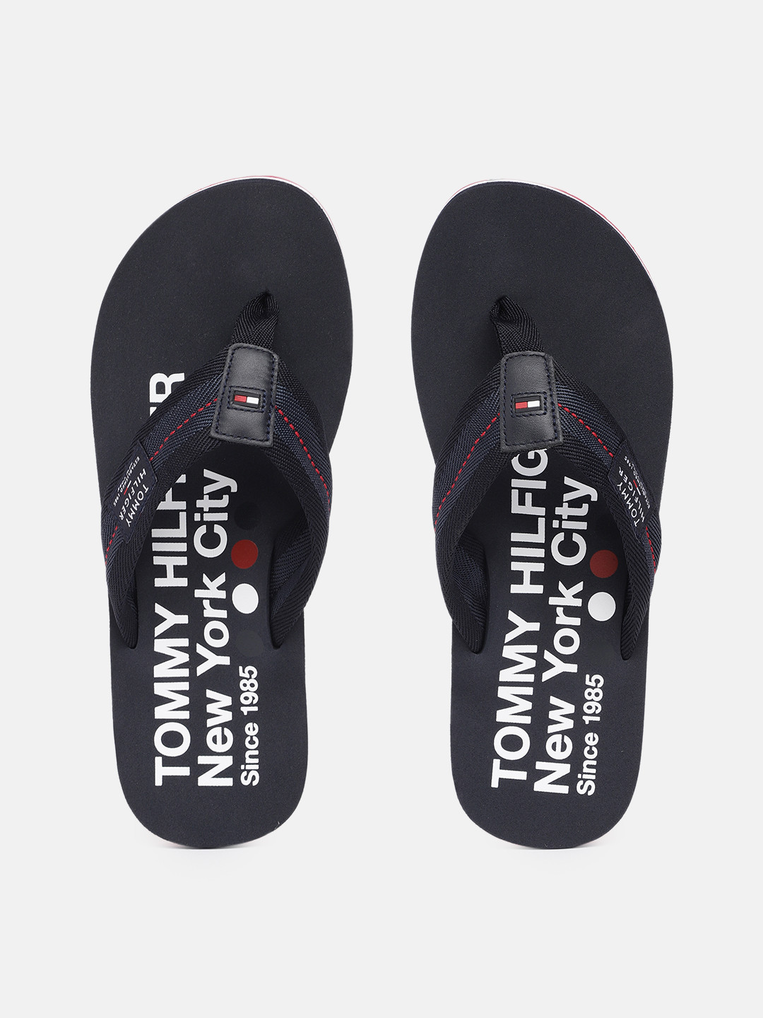 

Tommy Hilfiger Men Printed Thong Flip-Flops, Navy blue