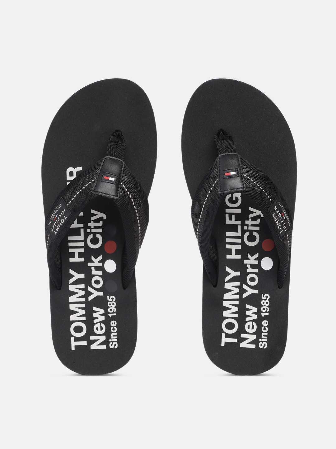 

Tommy Hilfiger Men Black Printed Thong Flip-Flops