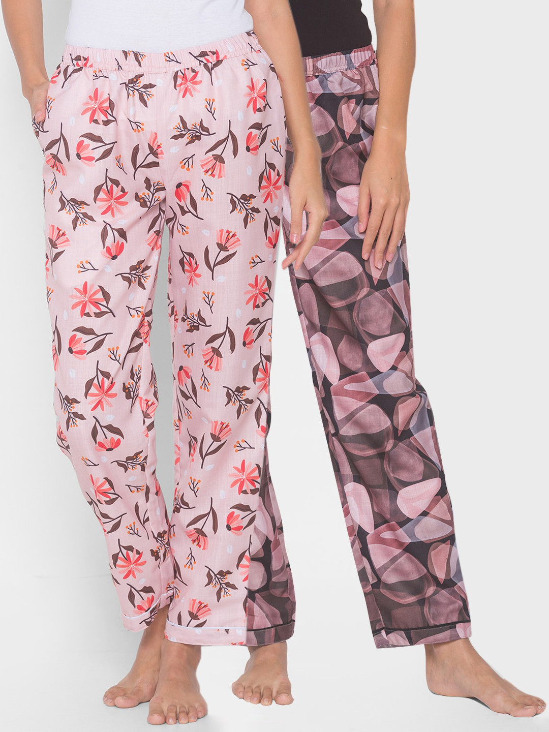 

FashionRack Women Pack of 2 Printed Lounge Pants, Black