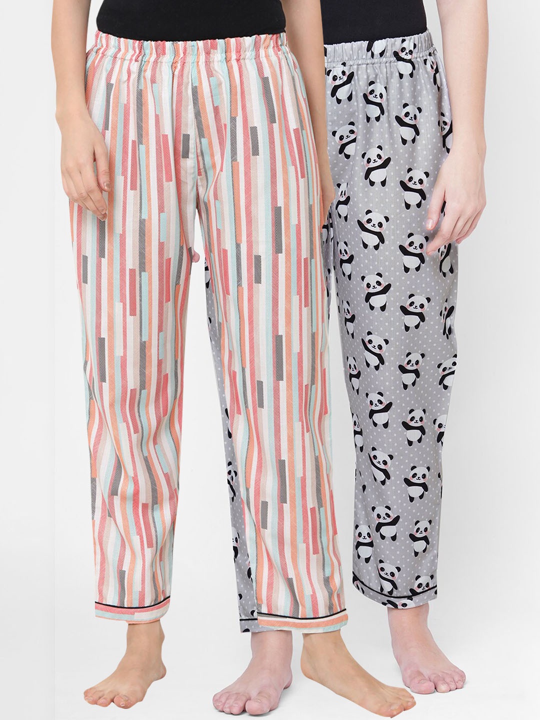 

FashionRack Women Pack of 2 Printed Lounge Pants, Pink