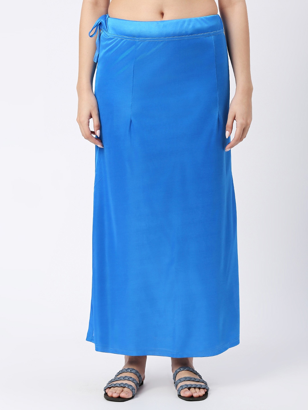 

neckbook Stretchable Saree Shapewear Petticoat, Blue