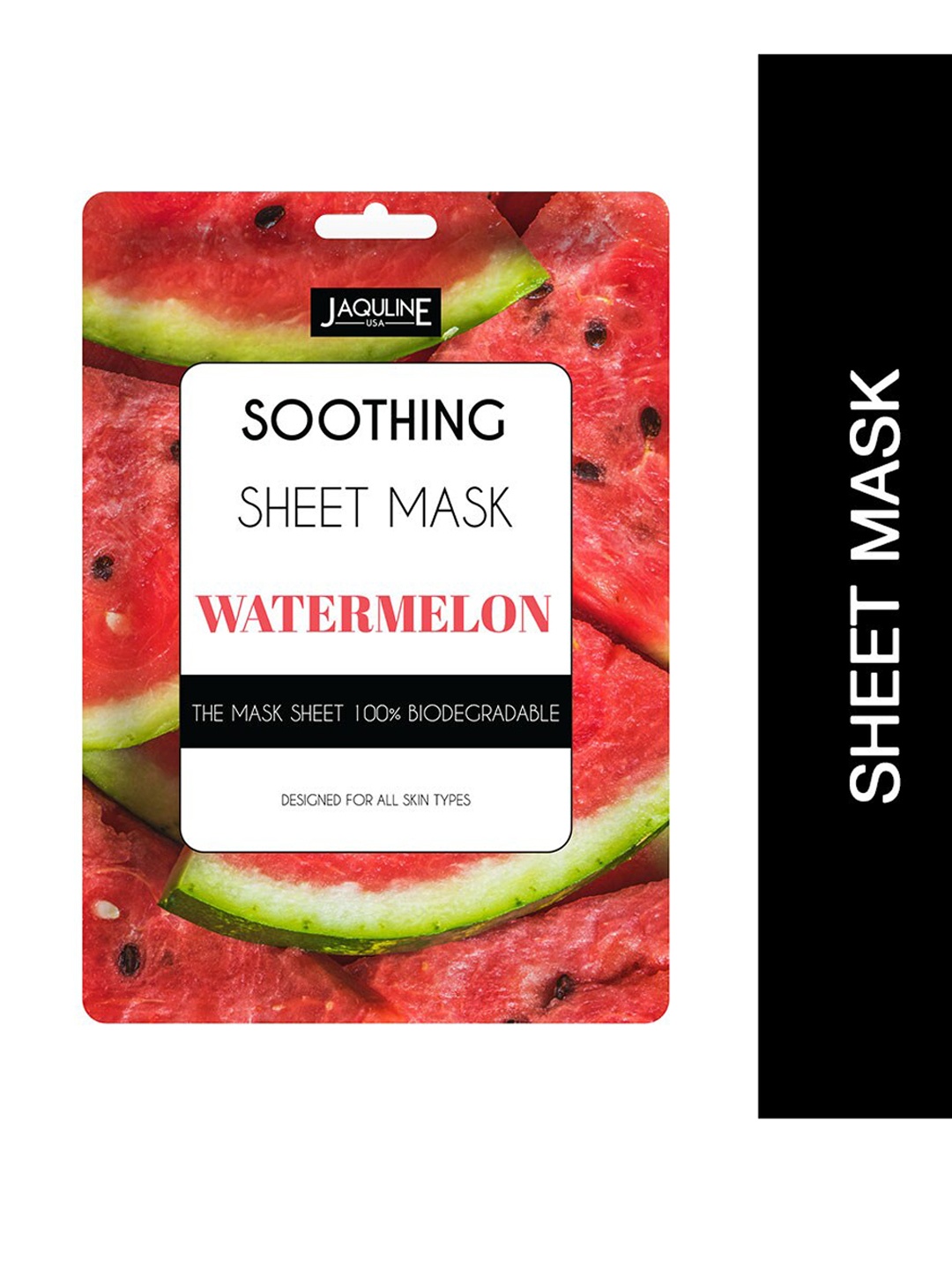 

Jaquline USA Watermelon Soothing Sheet Mask - 25 ml, White