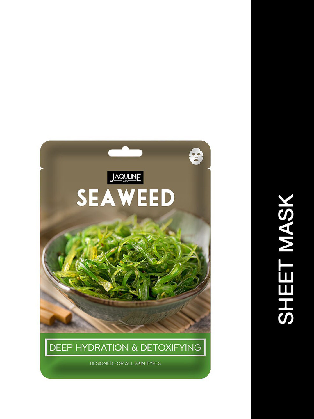 

Jaquline USA Seaweed Deep Hydration & Detoxifying Sheet Mask - 25 ml, White